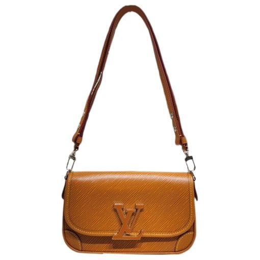 Leather clutch bag