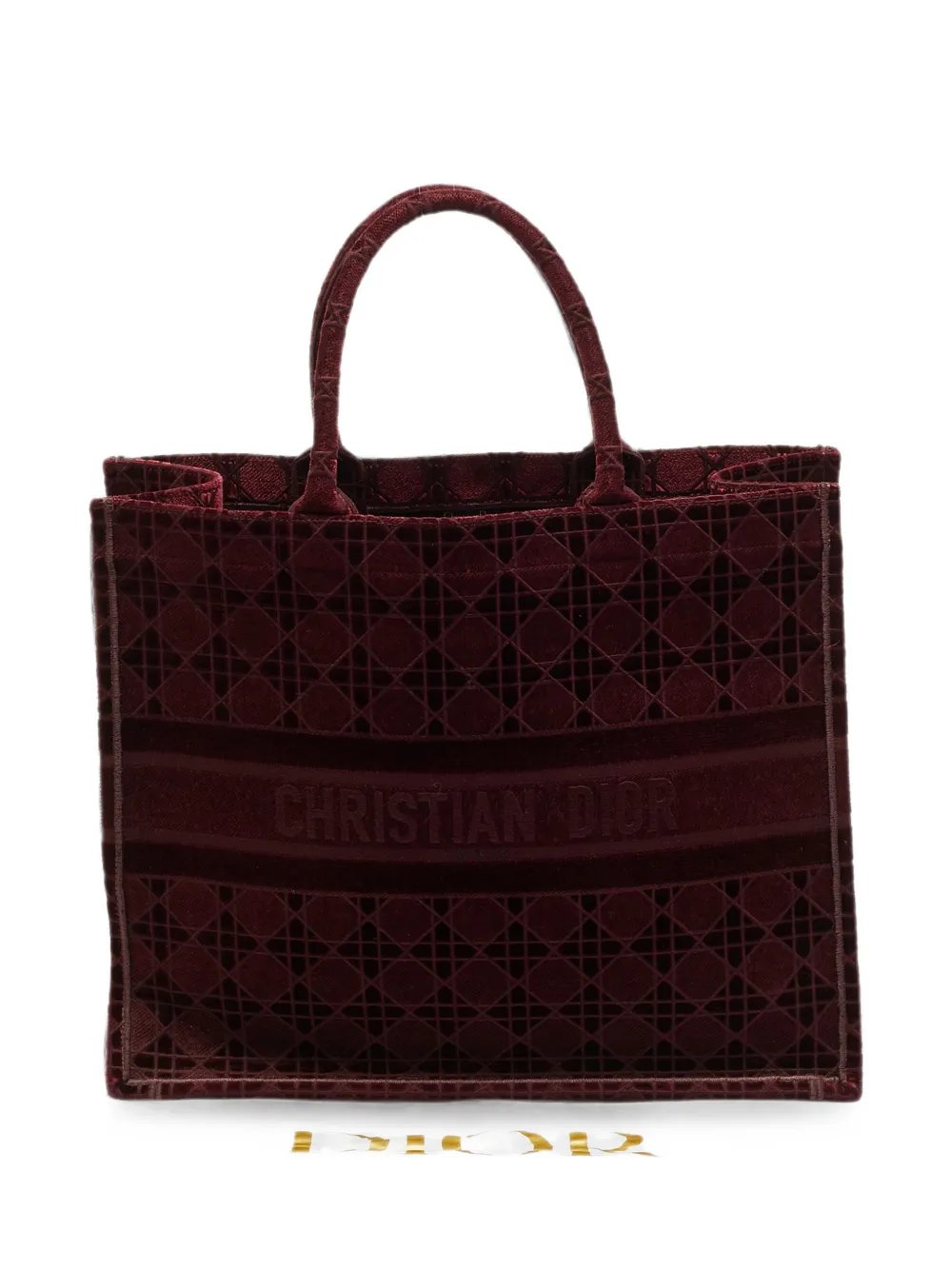 2020 Book embroidered Cannage tote bag