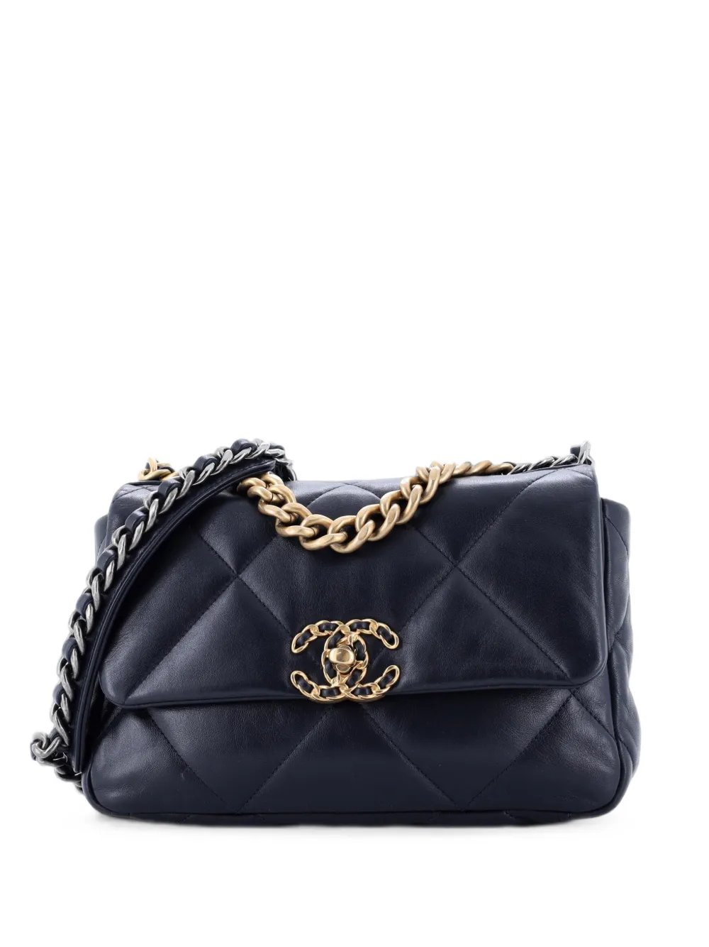 19 Flap Bag Quilted Leather Medium crossbody bag