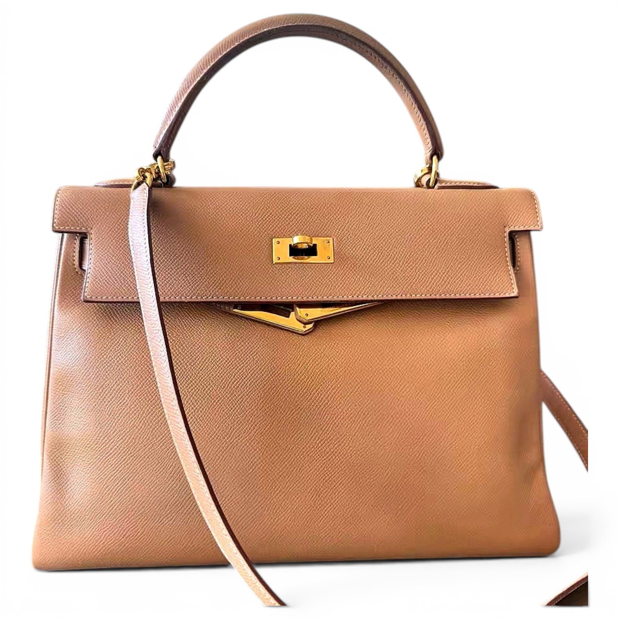 Kelly 32 leather handbag