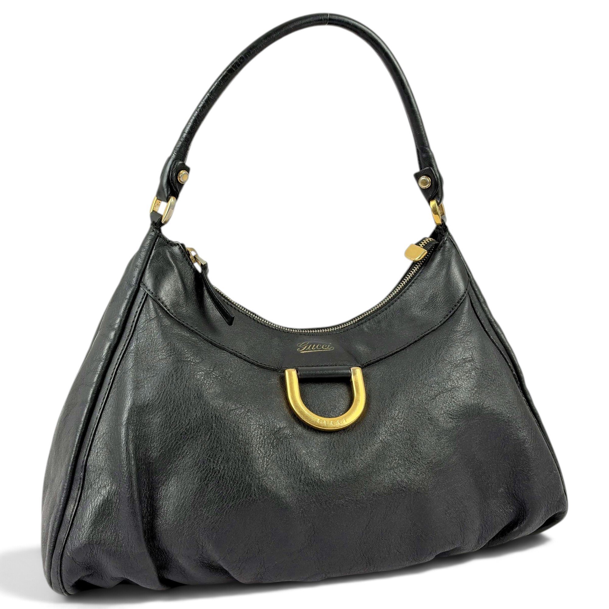 D-Ring leather handbag