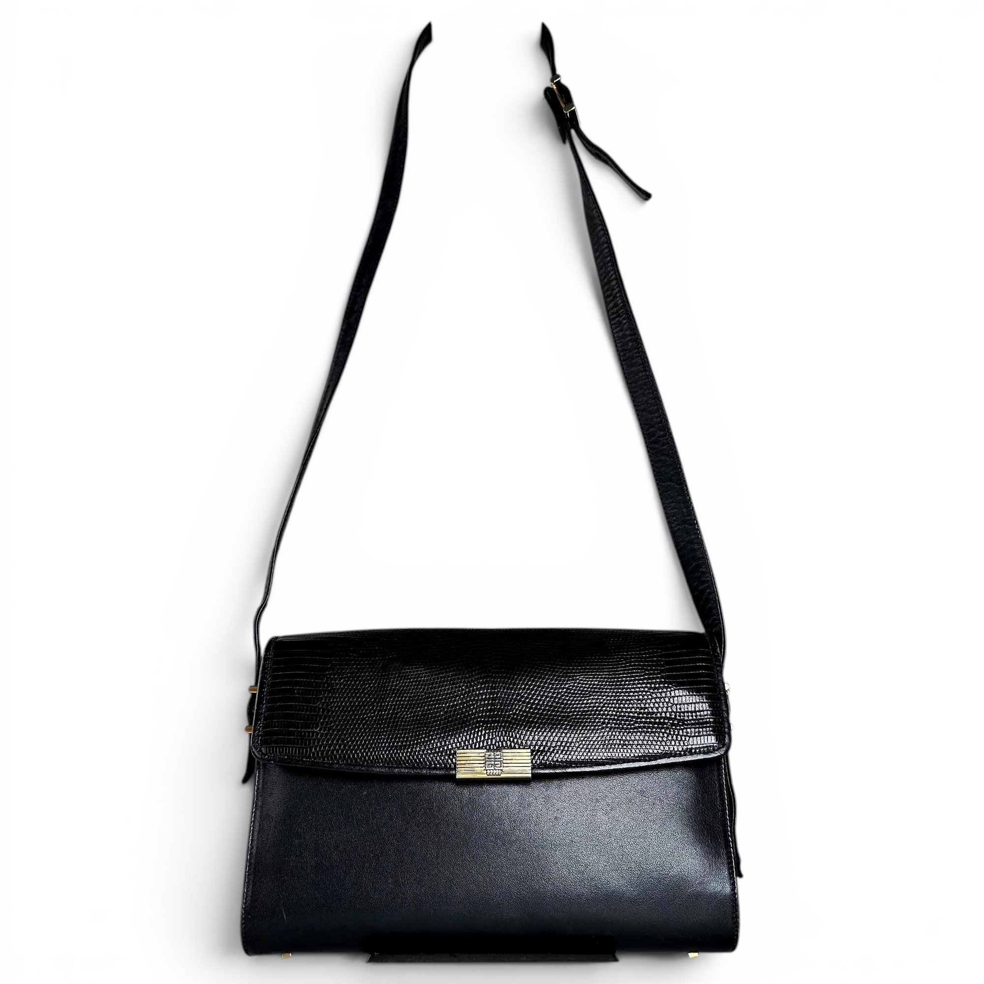 Bow Cut leather handbag