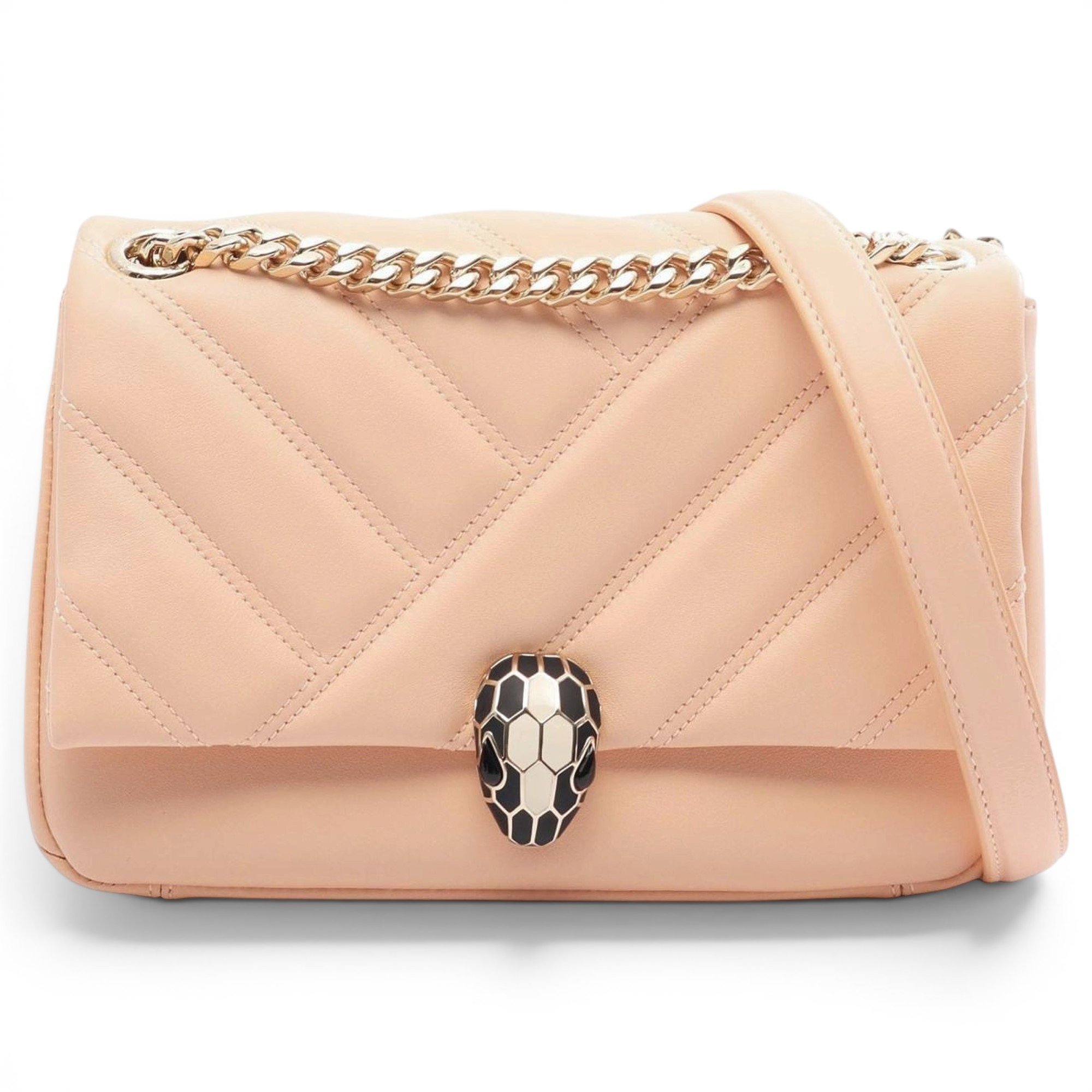 Serpenti leather handbag