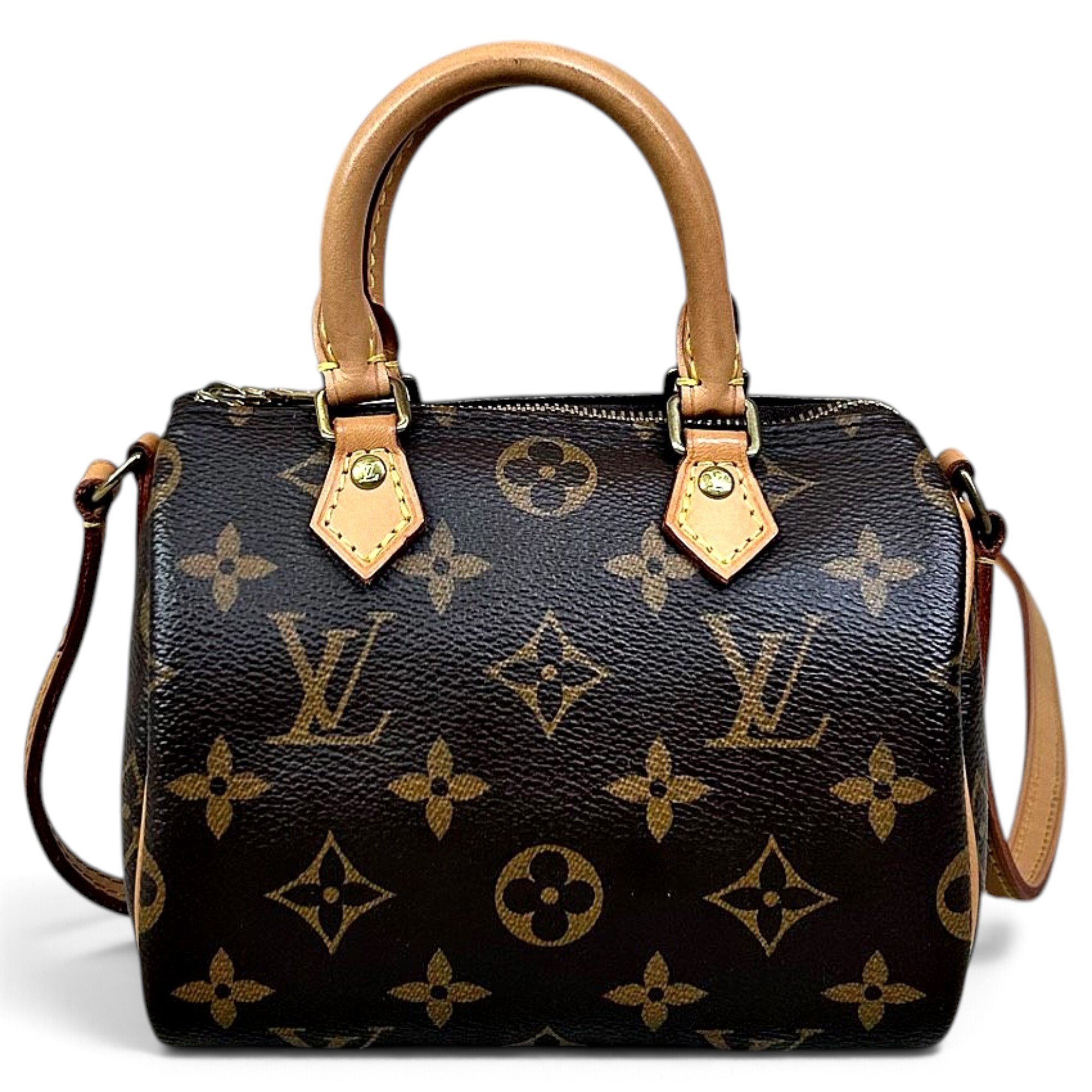 Nano Speedy / Mini HL leather handbag