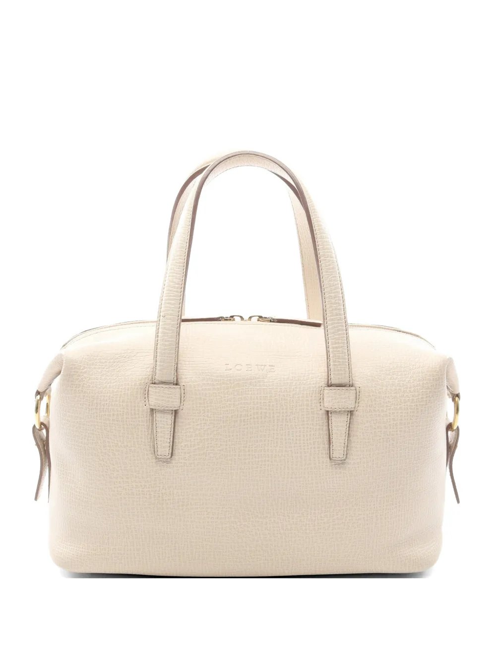 2000s mini Boston leather tote bag