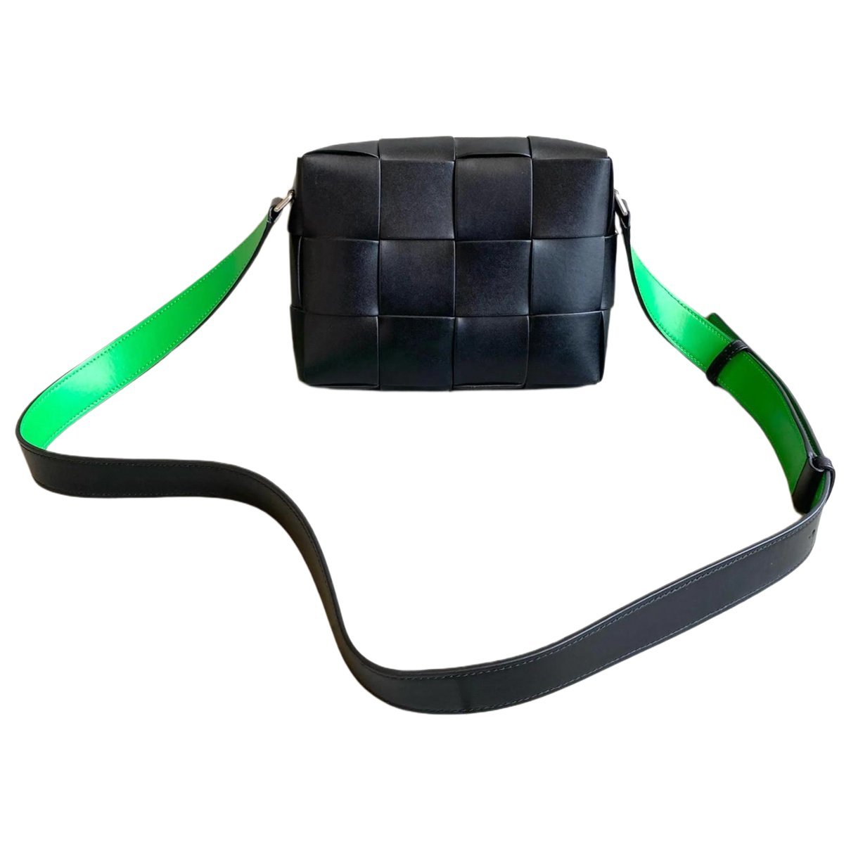 Cassette leather crossbody bag