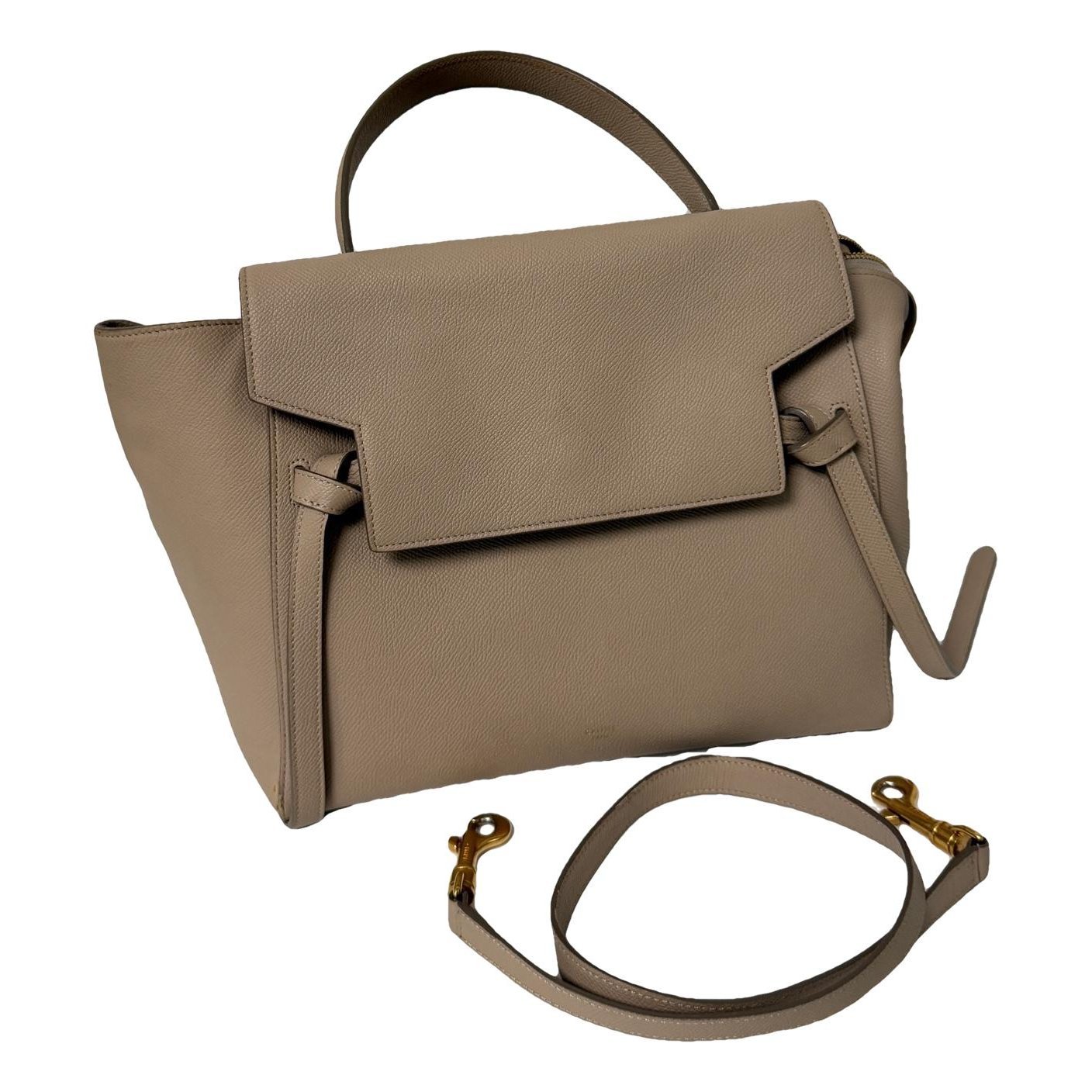 Belt leather handbag