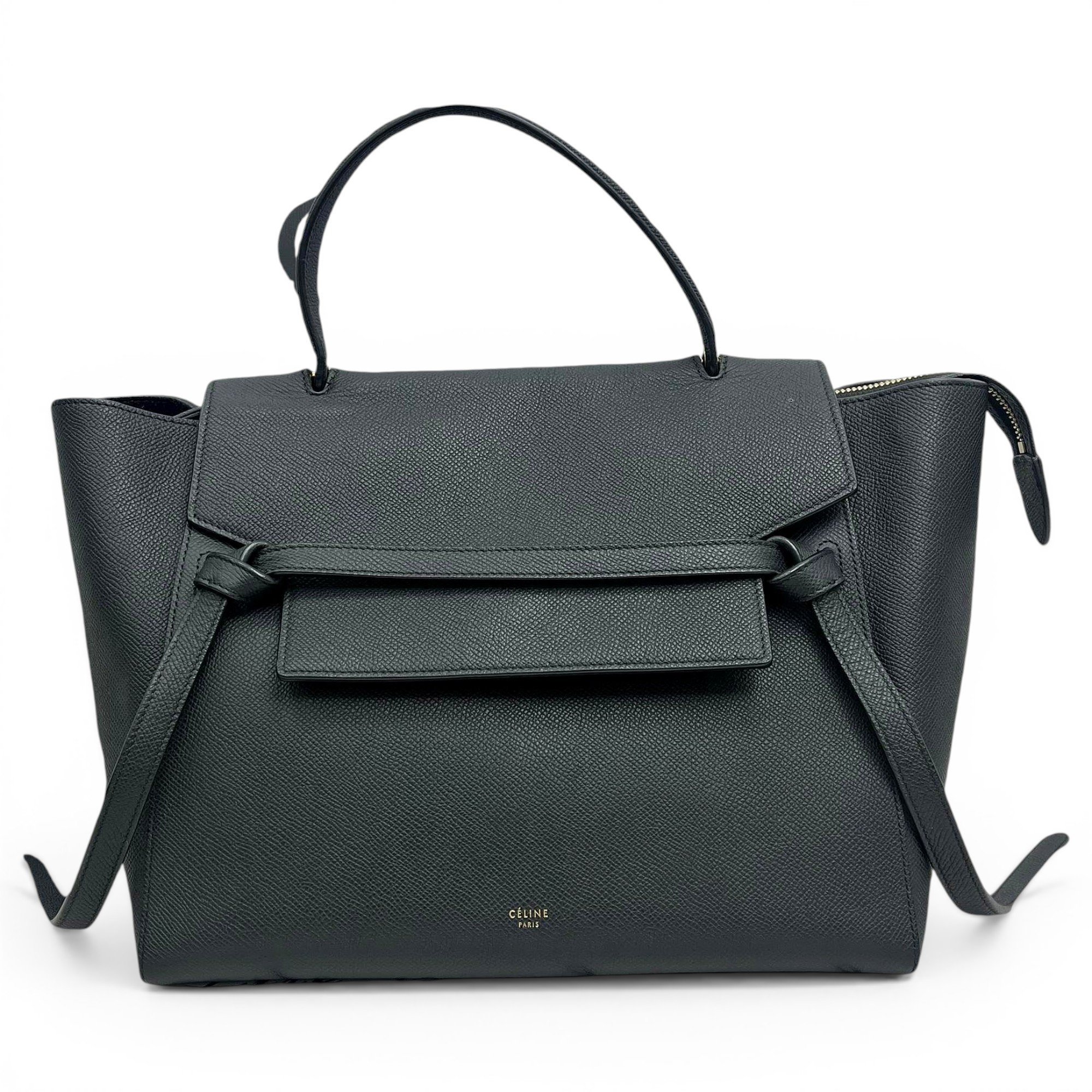 Belt leather handbag