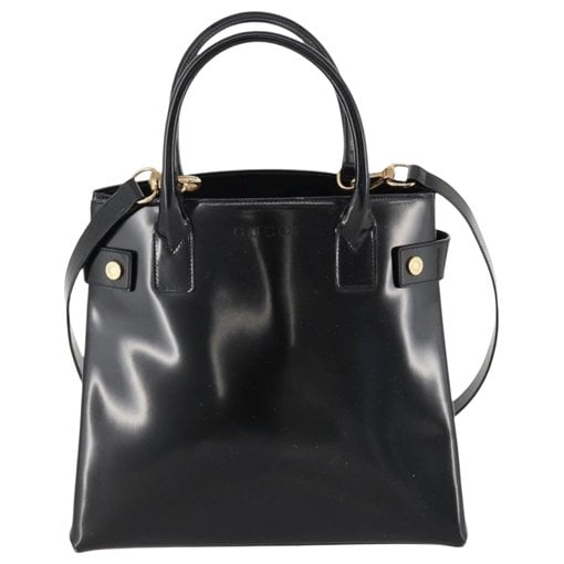 Patent leather tote
