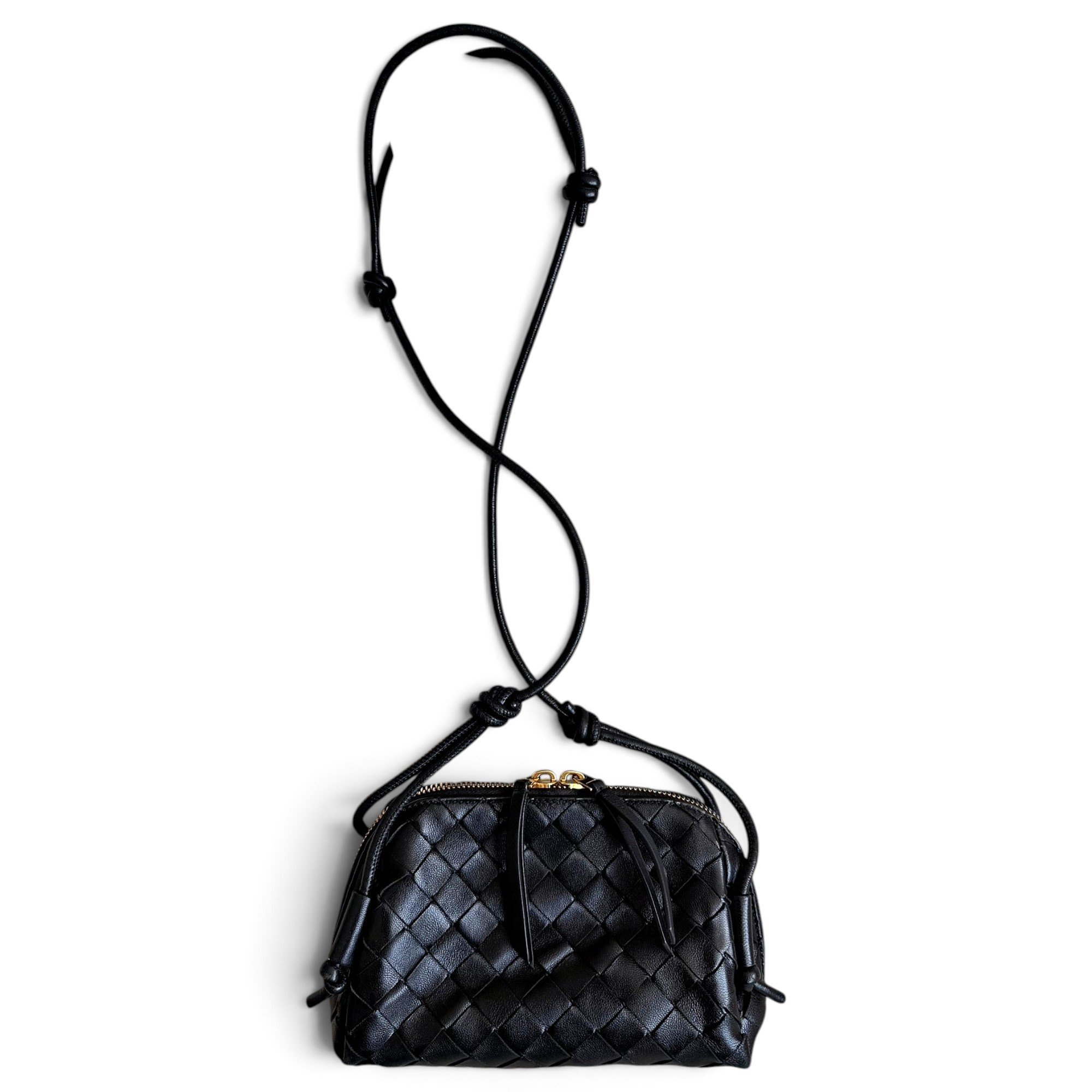 Leather clutch bag