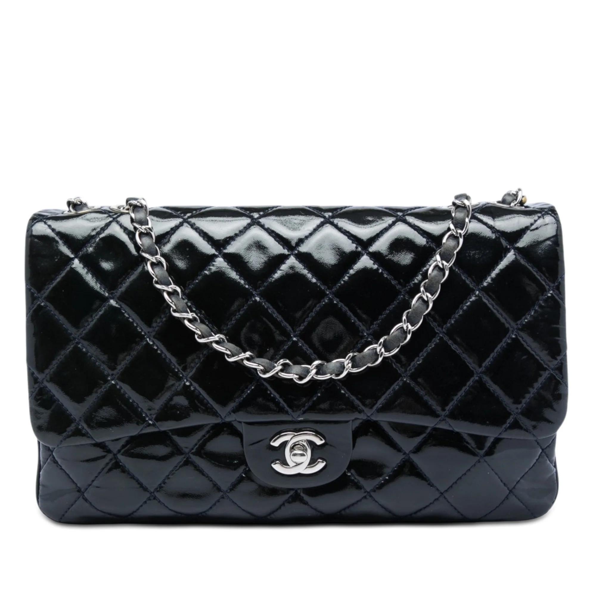 Patent leather handbag