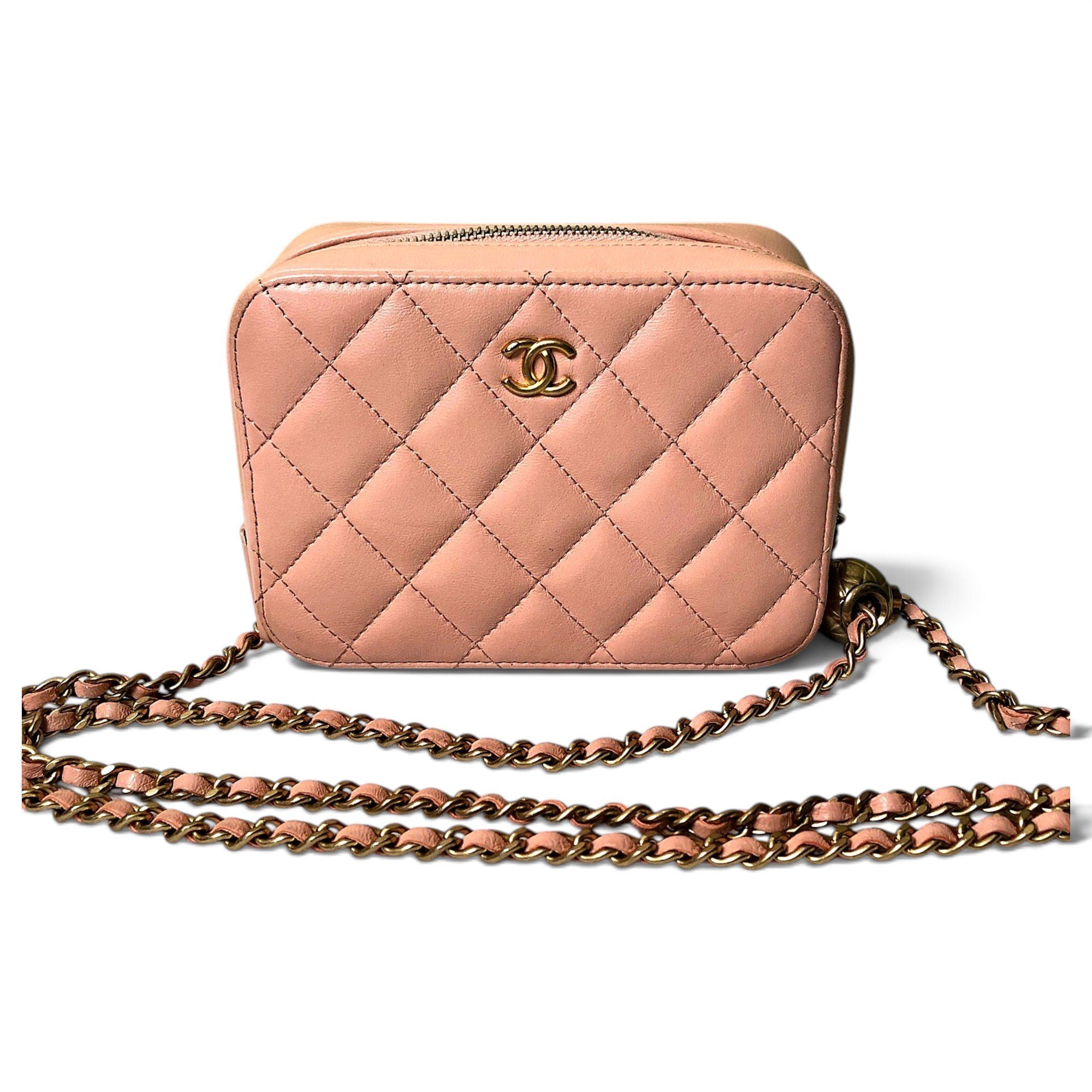 Trendy CC Vanity leather handbag