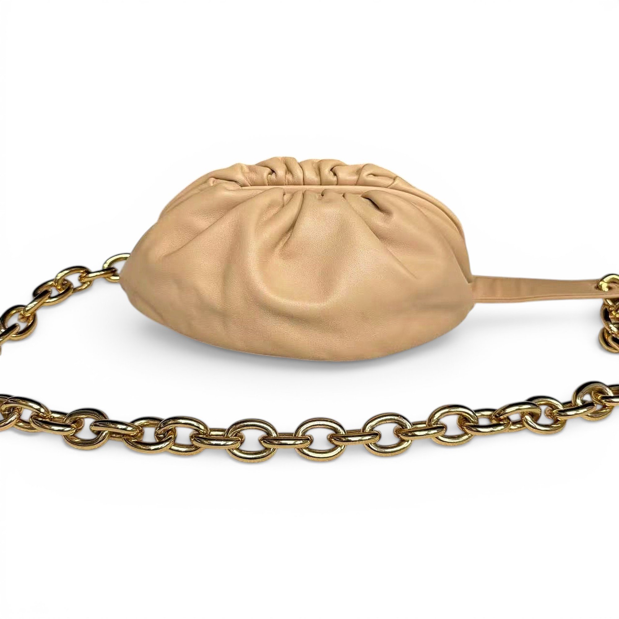 Chain Pouch leather handbag