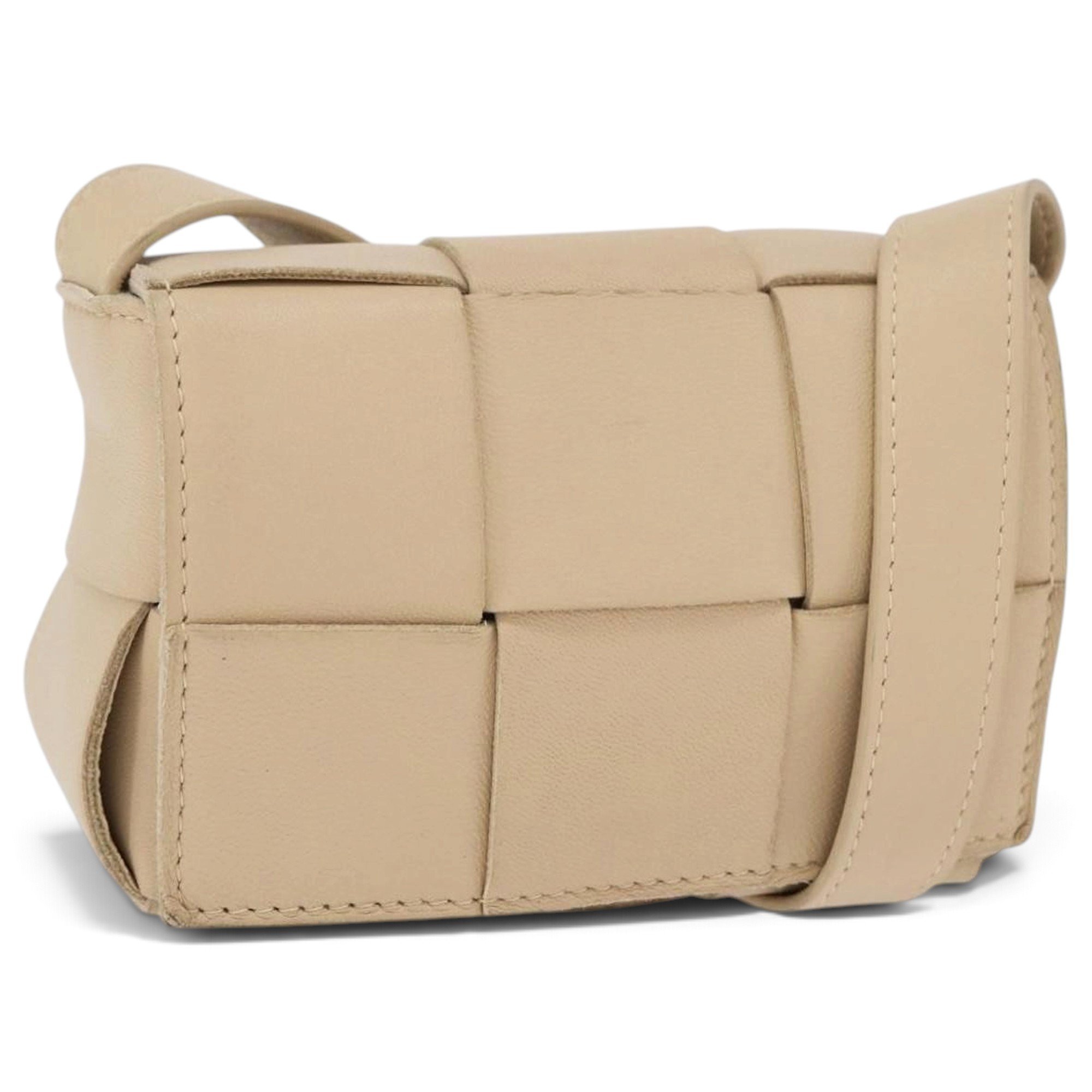 Cassette leather handbag