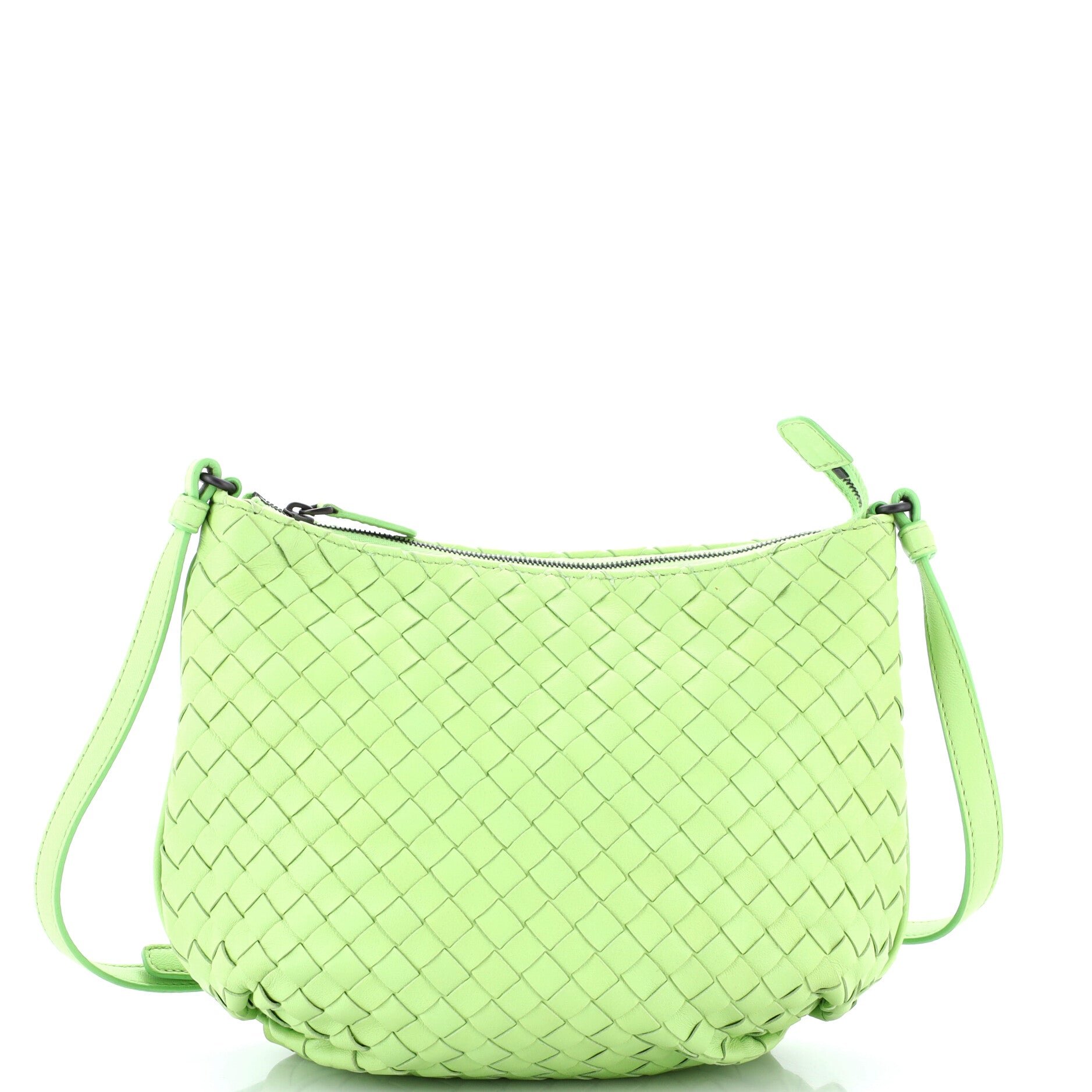Saddle Zip Messenger Bag Intrecciato Nappa Mini