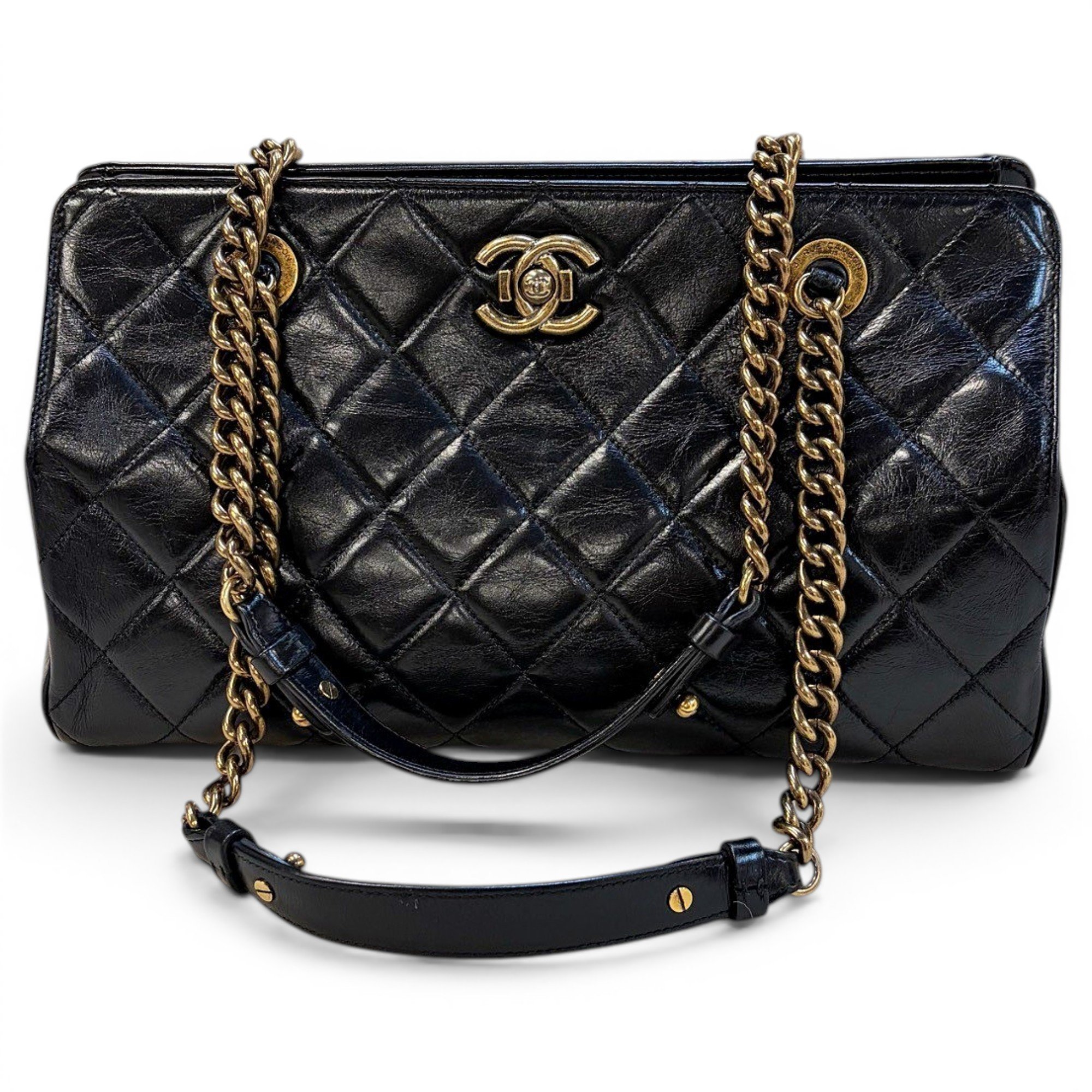 Leather tote