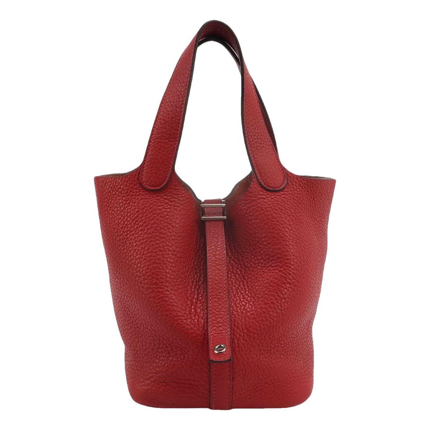 Picotin leather tote