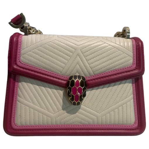Serpenti leather handbag