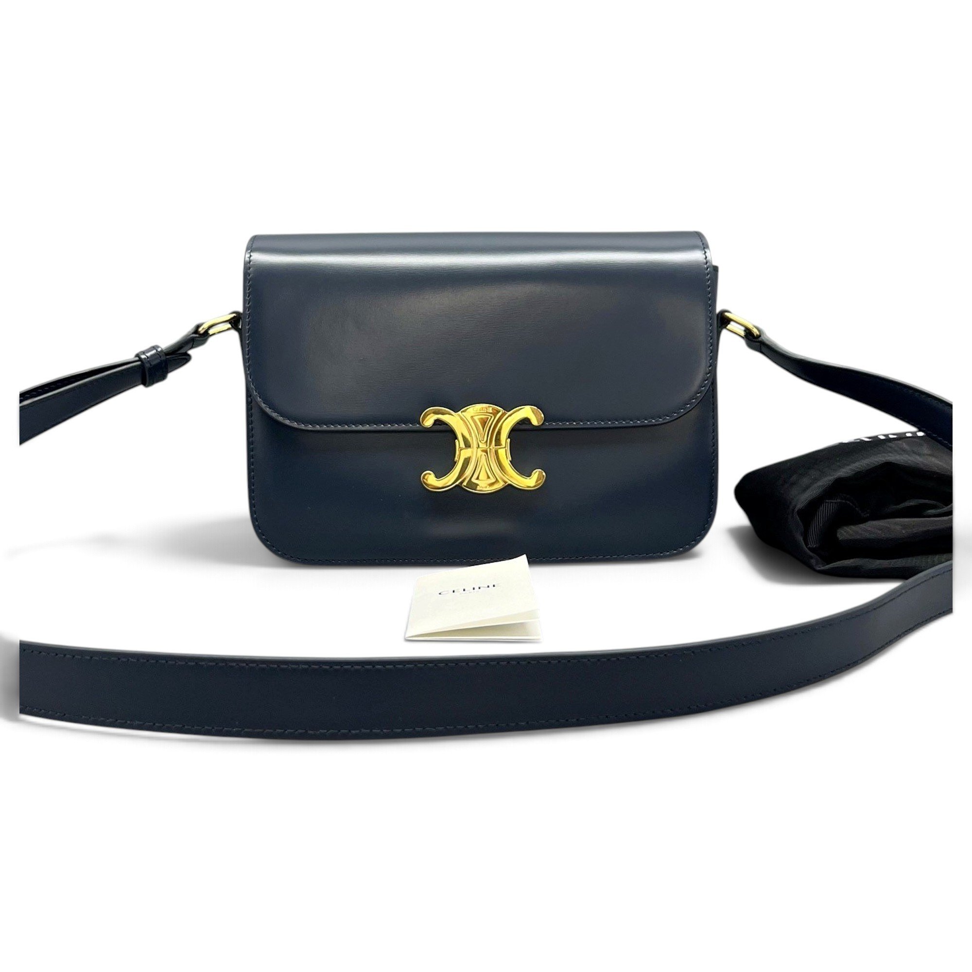 Triomphe leather handbag
