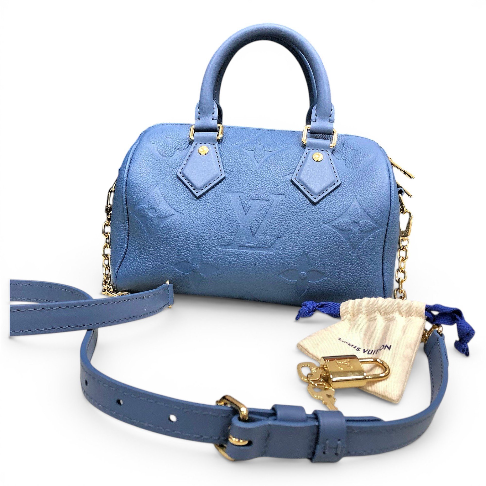 Nano Speedy / Mini HL leather handbag