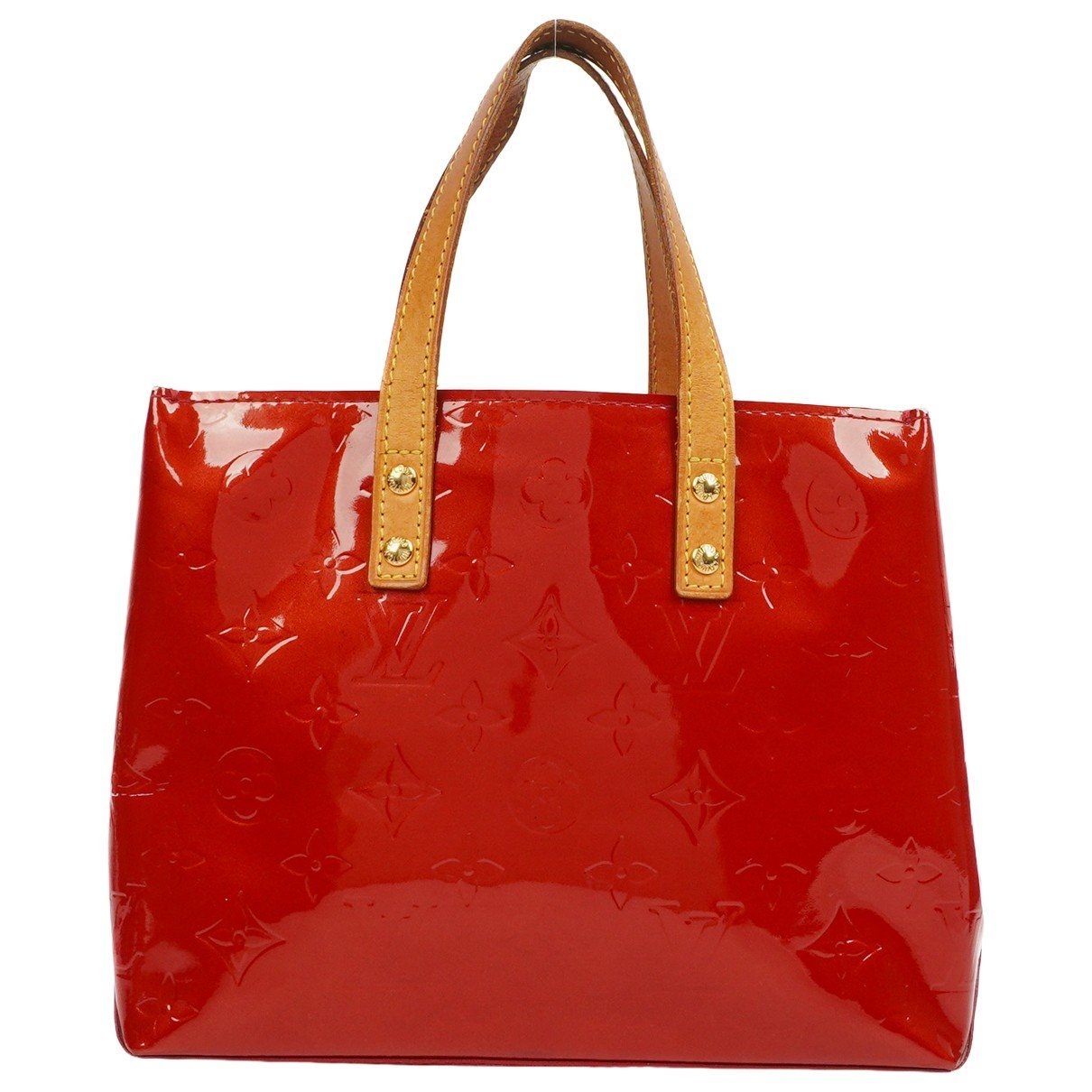 Reade patent leather handbag