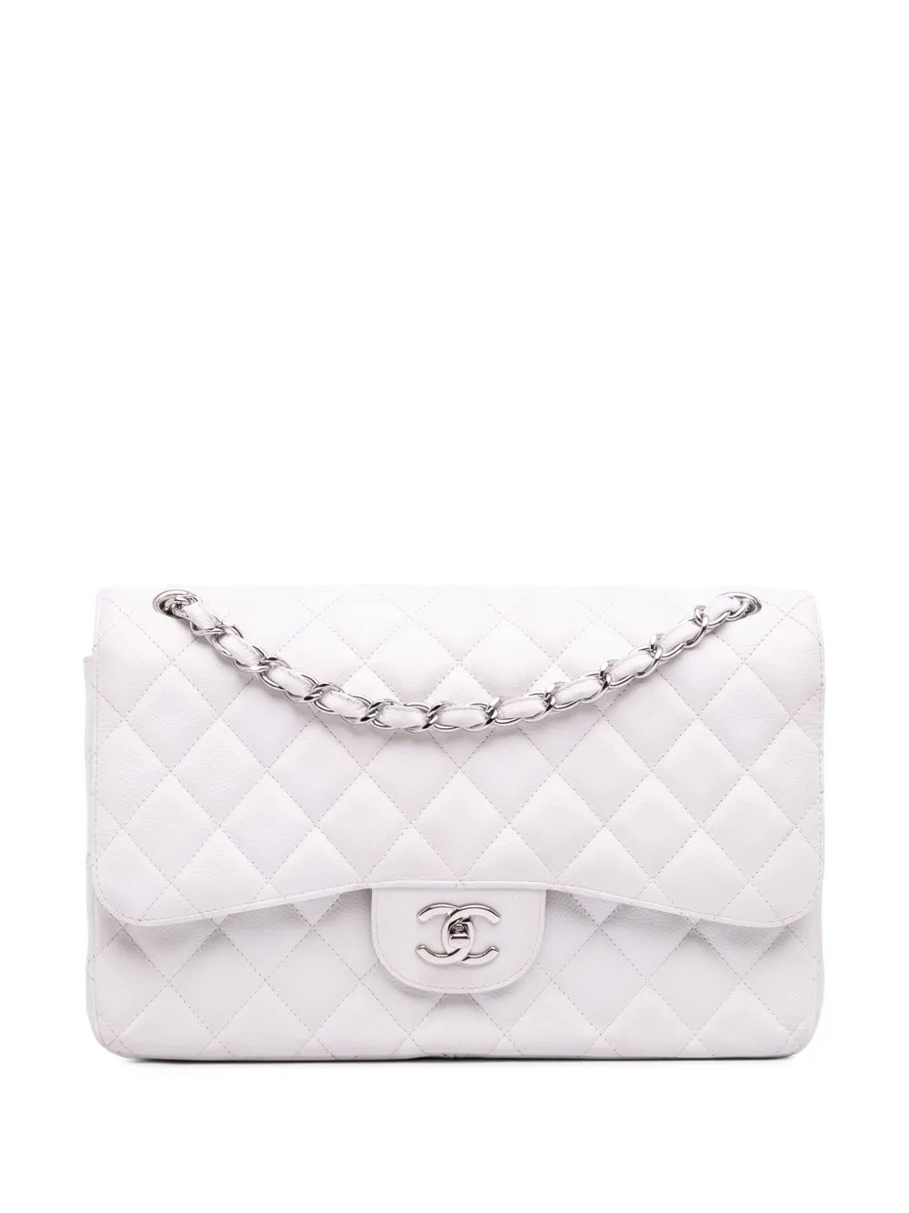 2010-2011 Jumbo Classic Caviar Double Flap shoulder bag