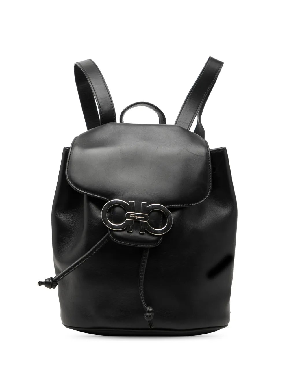 2010-2026 Leather Double Gancini backpack