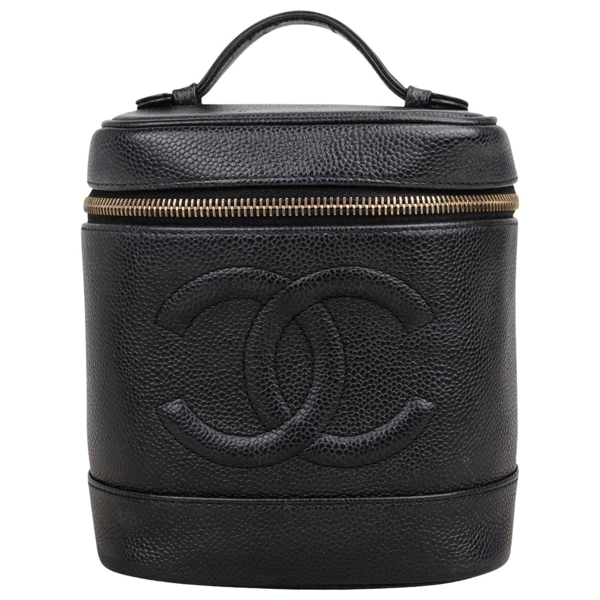 Leather vanity case