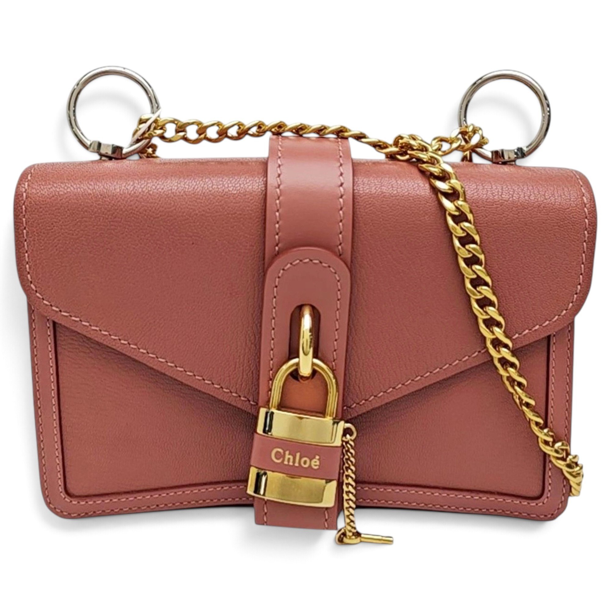 Aby Lock leather handbag