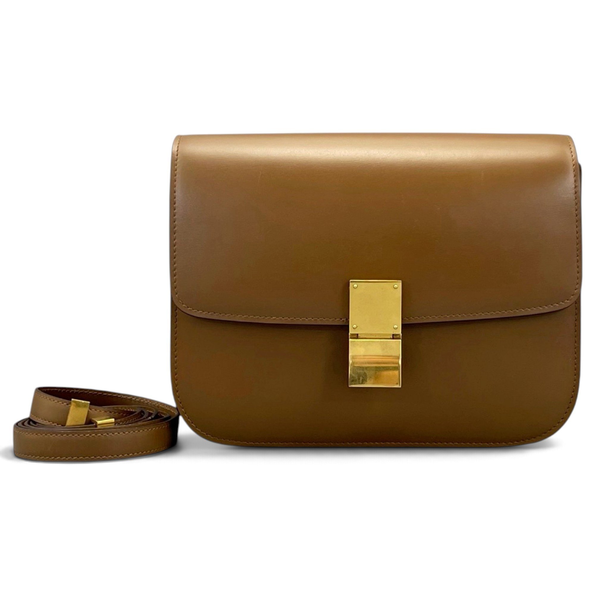 Classic leather crossbody bag