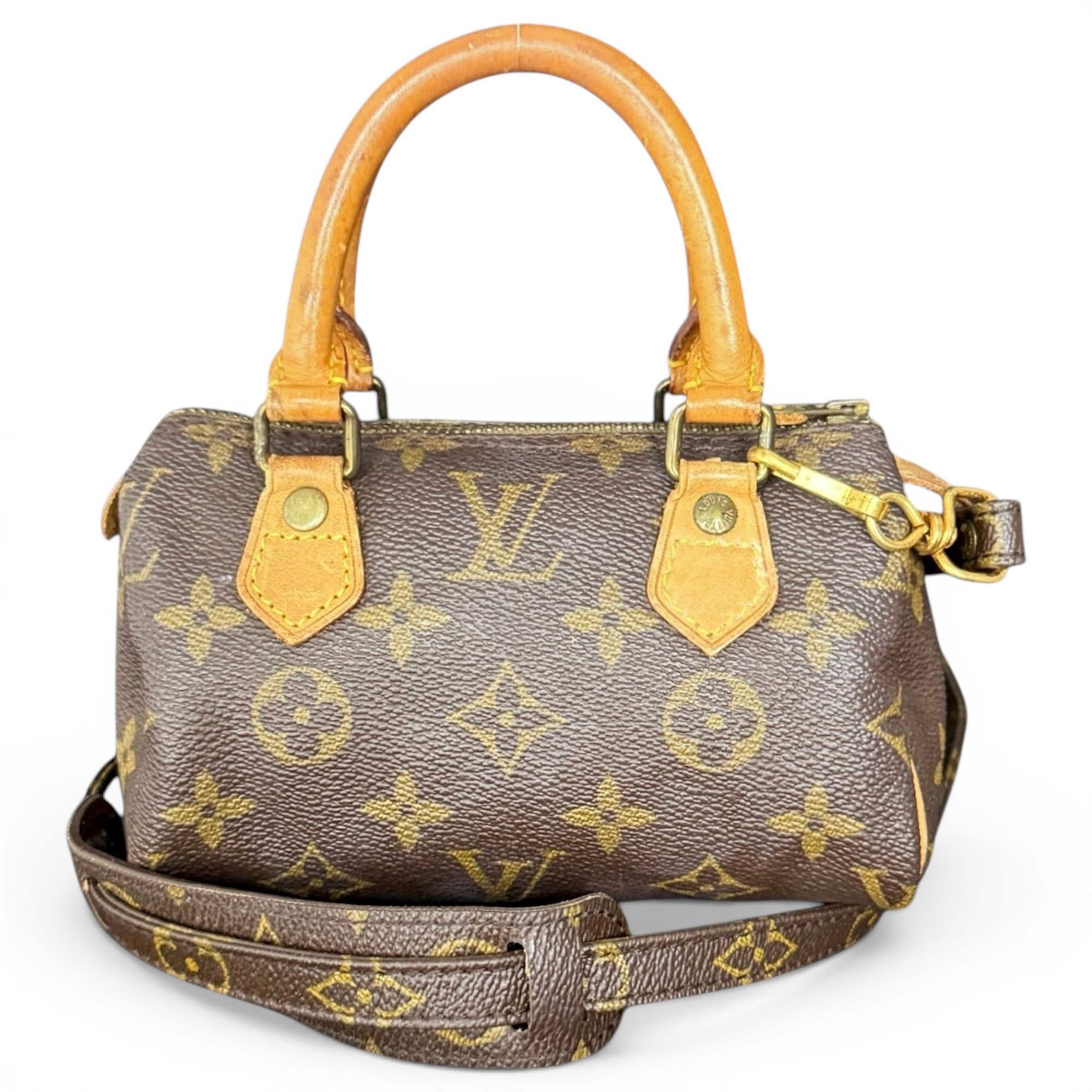 Louis Vuitton Nano Speedy / Mini HL leather handbag