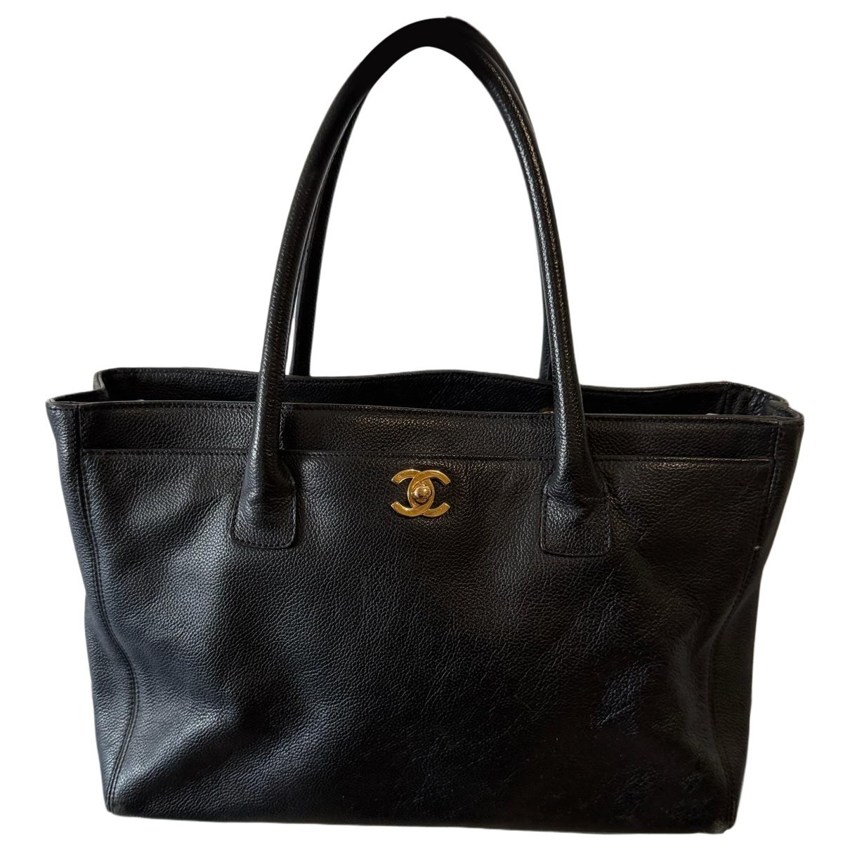 Executive leather tote