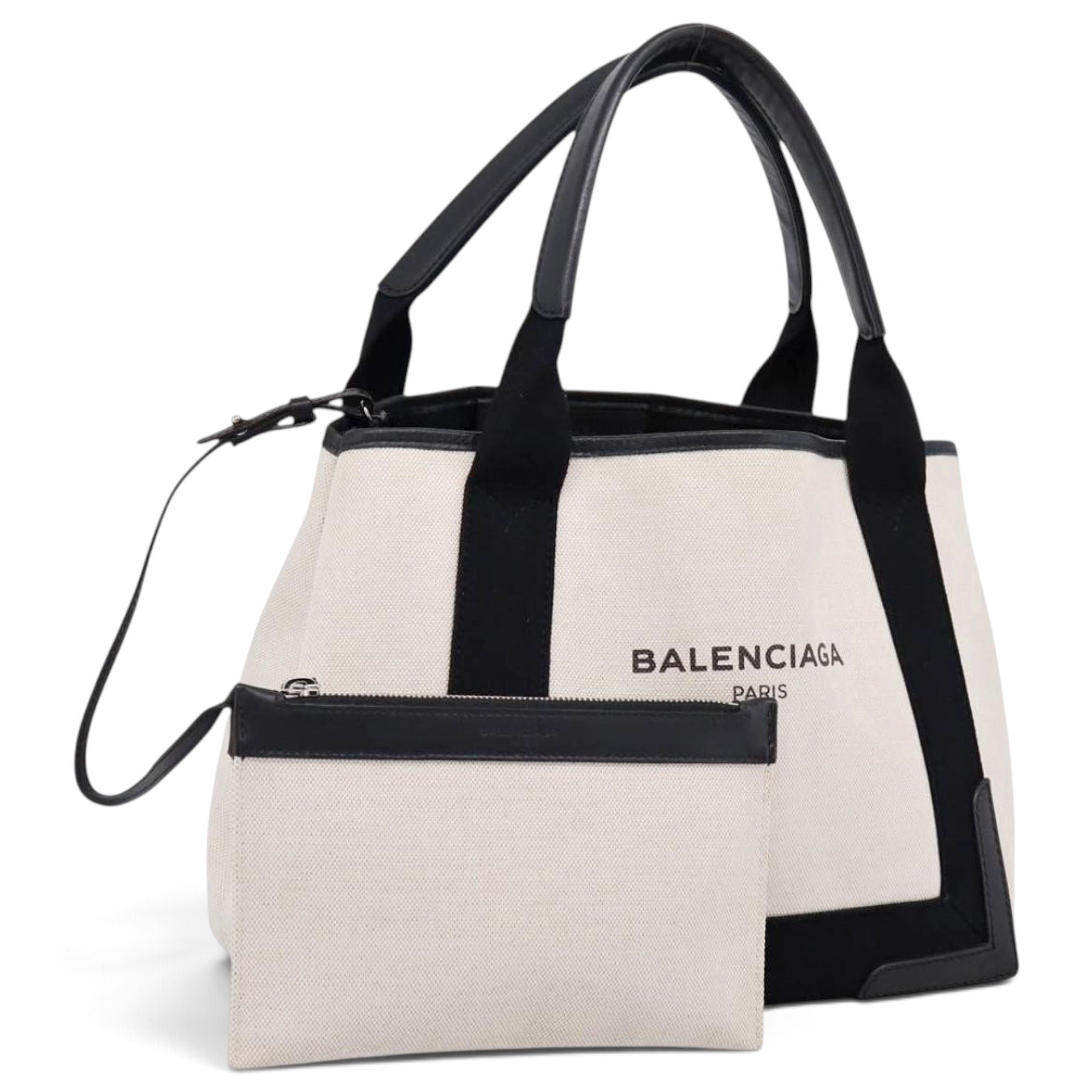 Navy cabas cloth tote