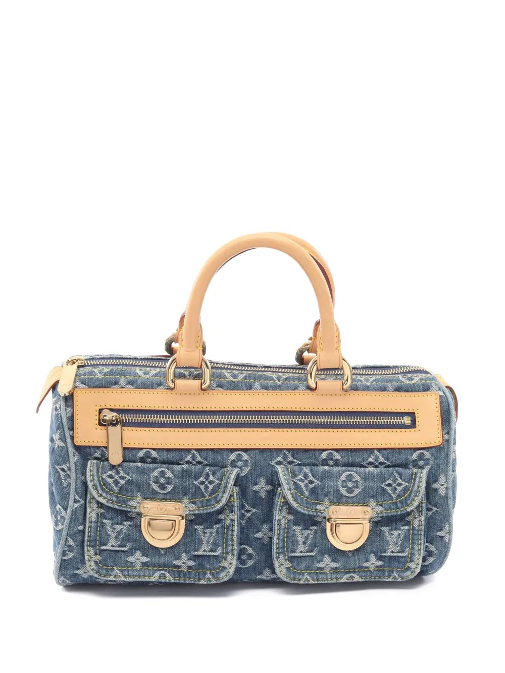 2005 Monogram Denim Neo Speedy 30 boston bag