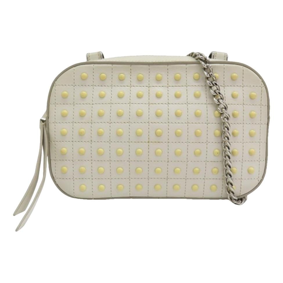 Wave leather handbag