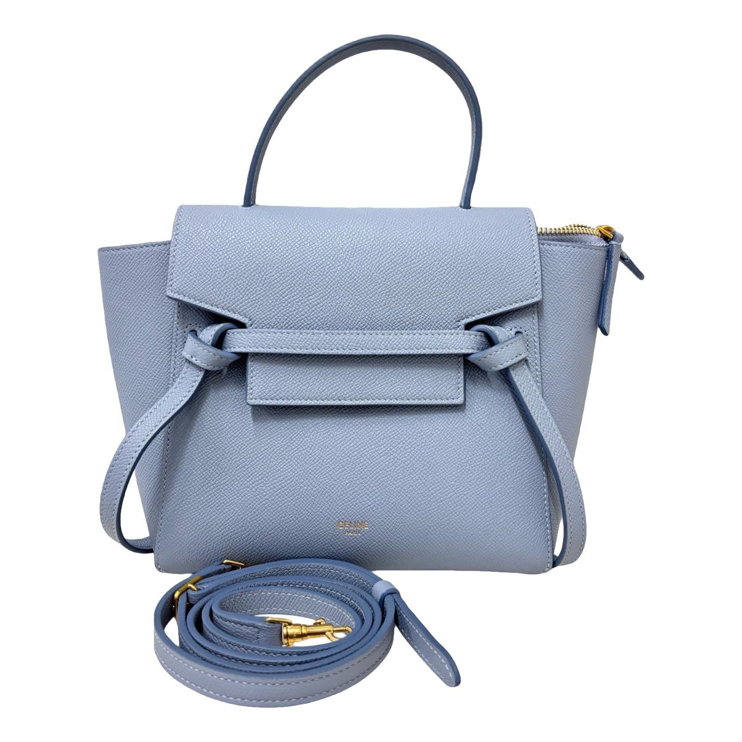 Belt leather handbag