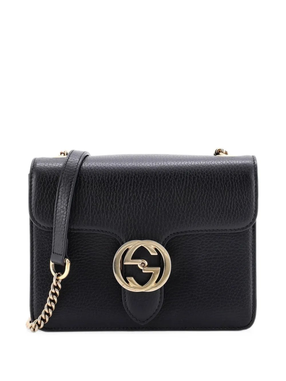 Interlocking Leather Small shoulder bag
