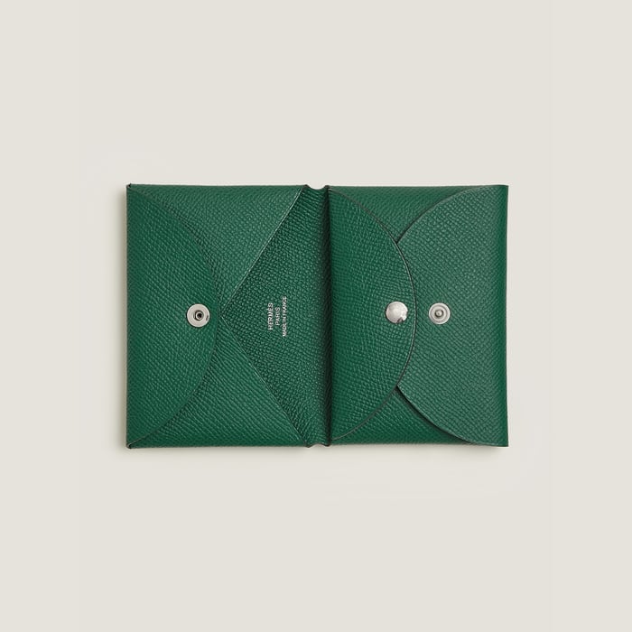 Vert Moyen Calvi Duo Compact Card Holder