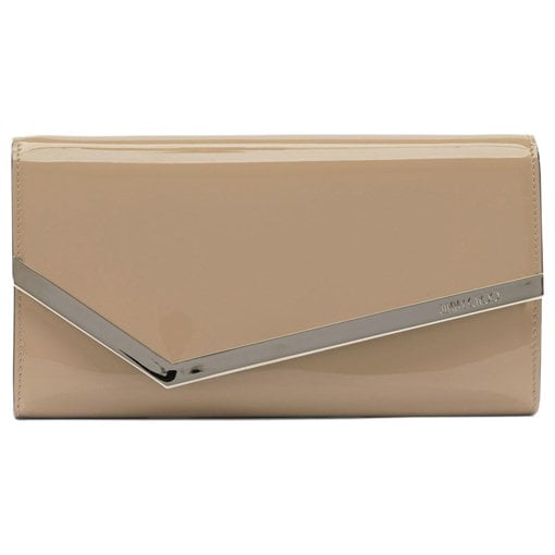 Leather clutch bag