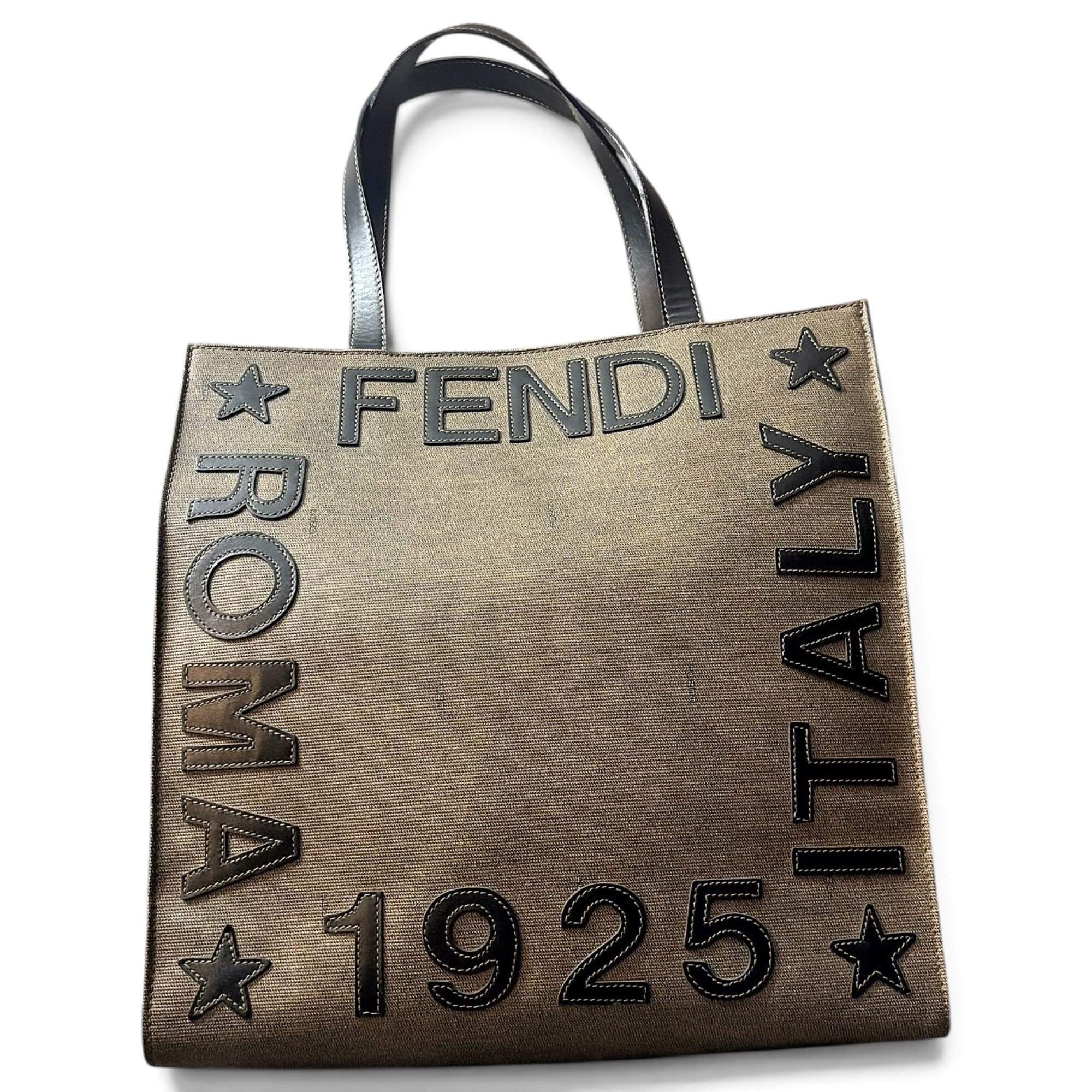 Logo Shopper Tote leather tote