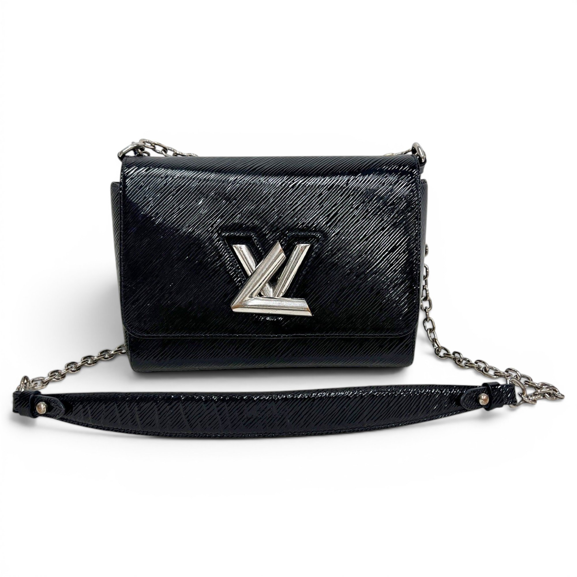 Twist leather handbag