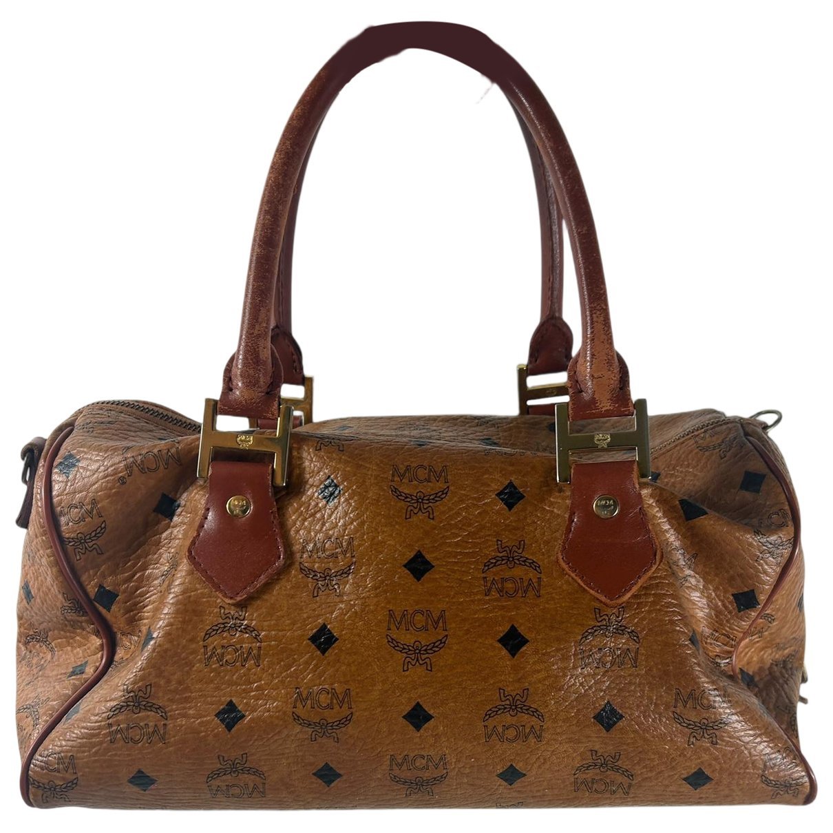 Boston leather handbag