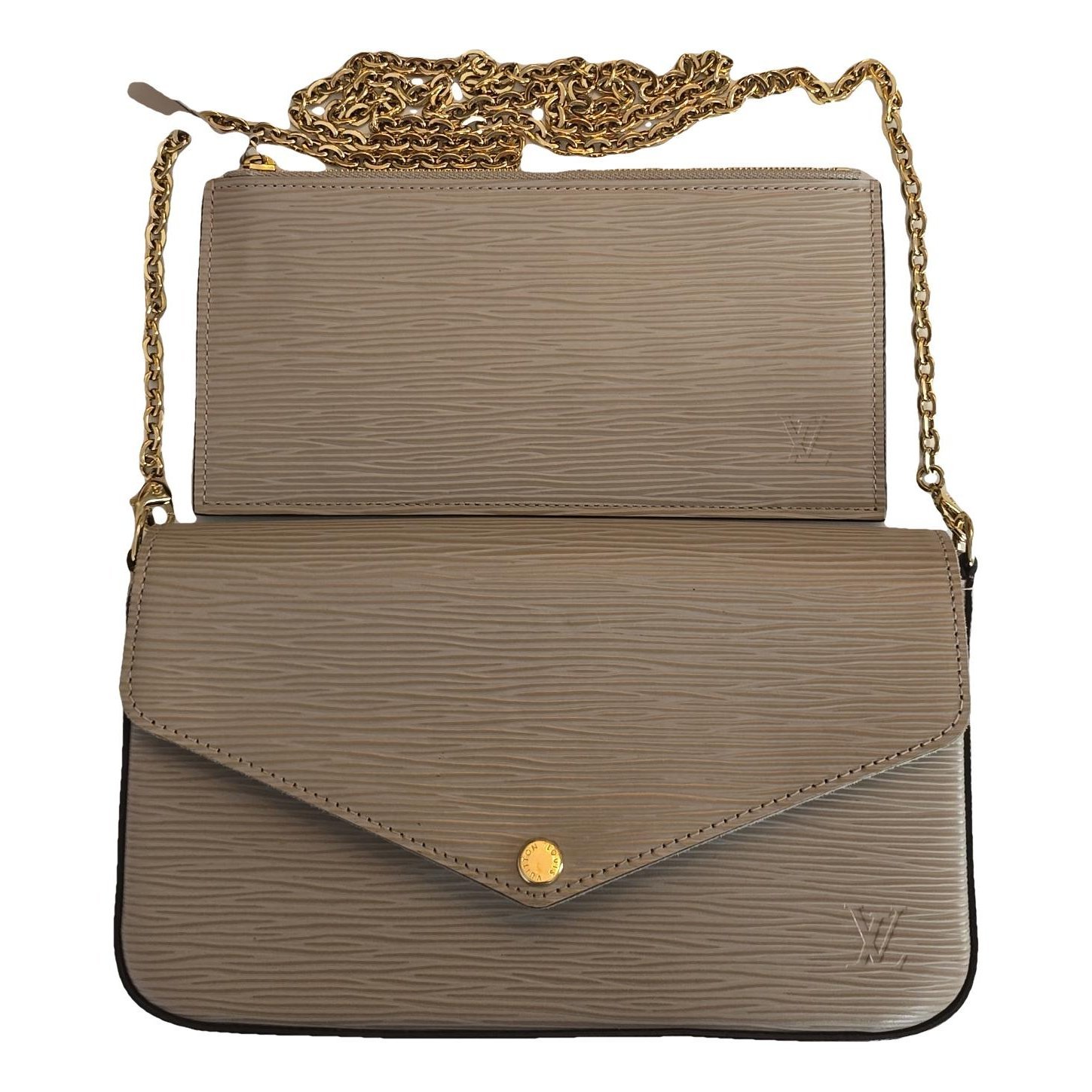 Leather clutch bag
