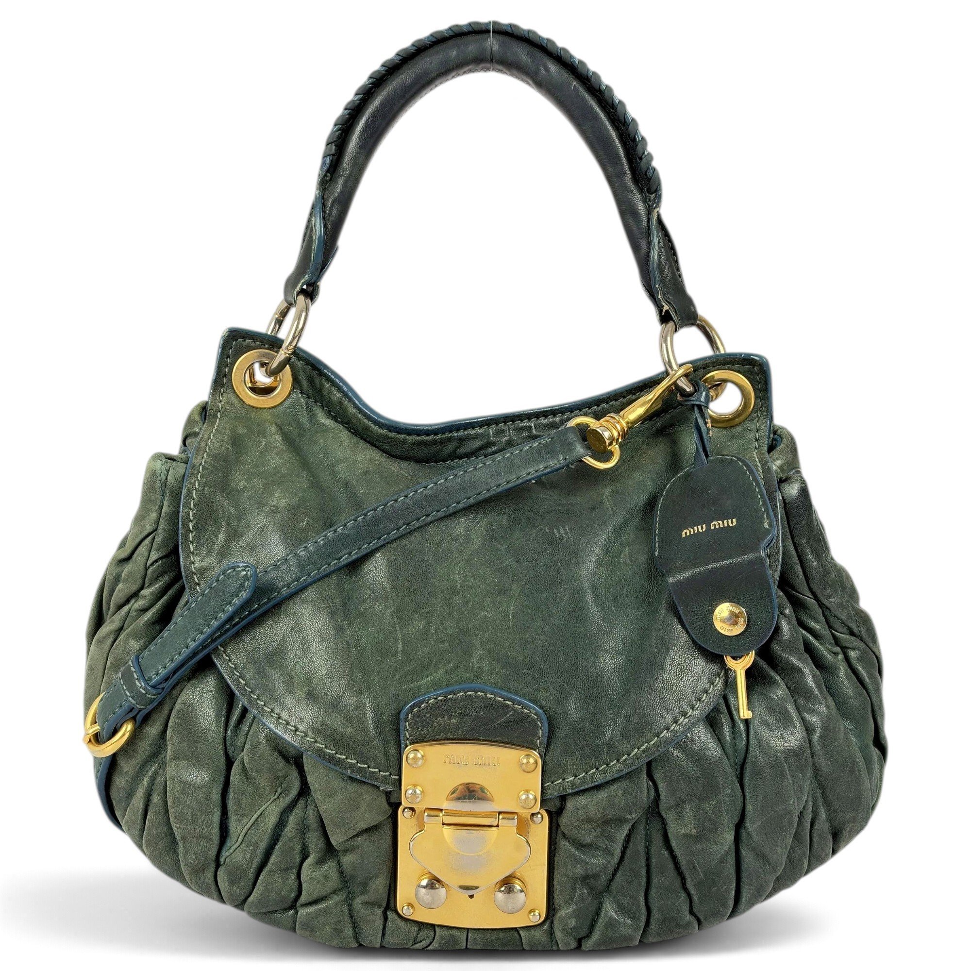 Miu Miu Coffer leather handbag