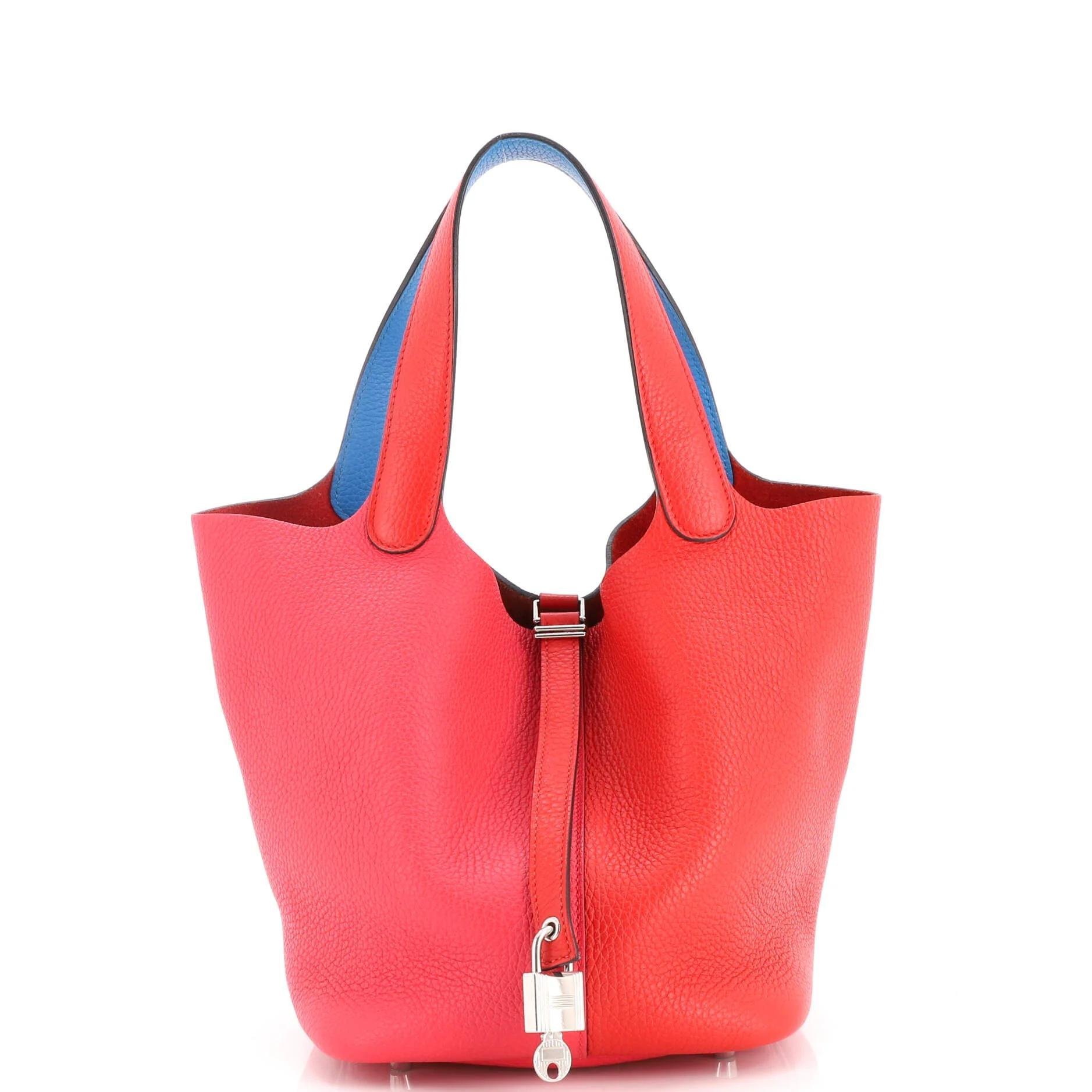 Picotin leather handbag