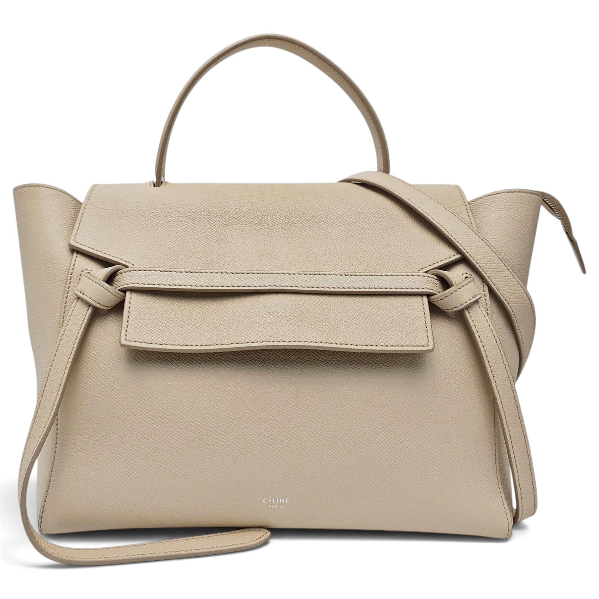 Belt leather handbag