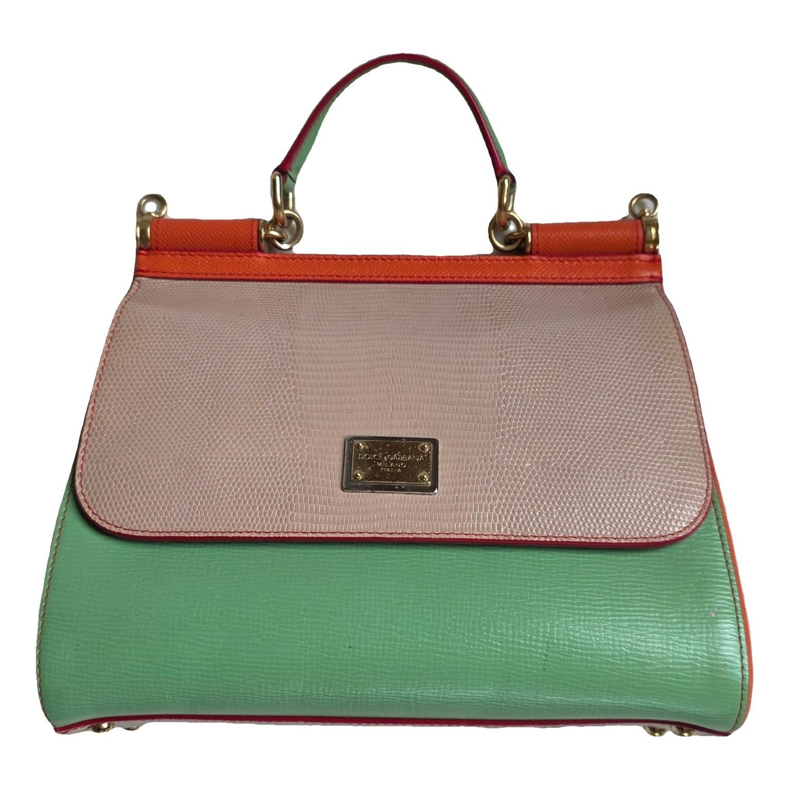 Dolce & Gabbana Sicily leather handbag