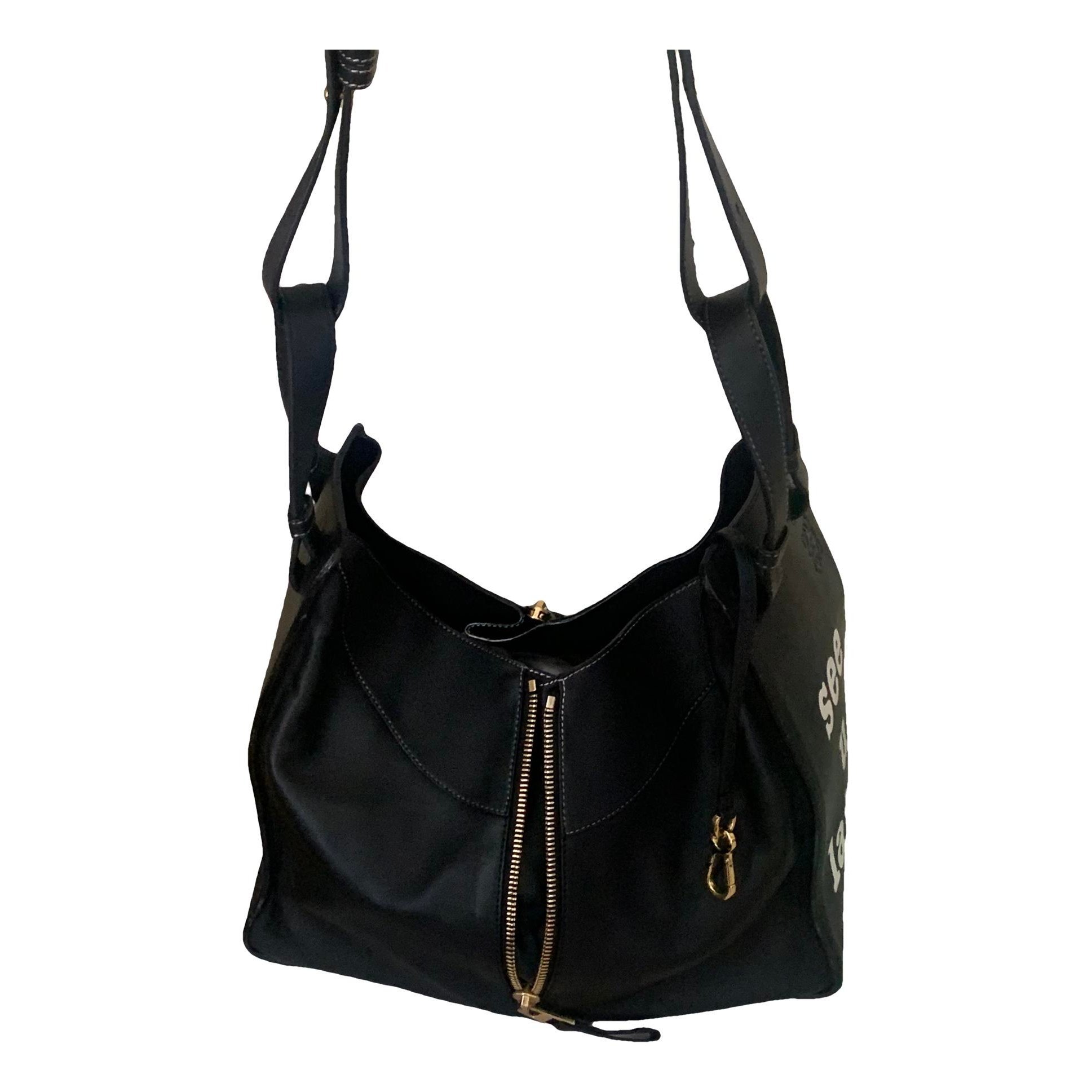 Hammock leather handbag