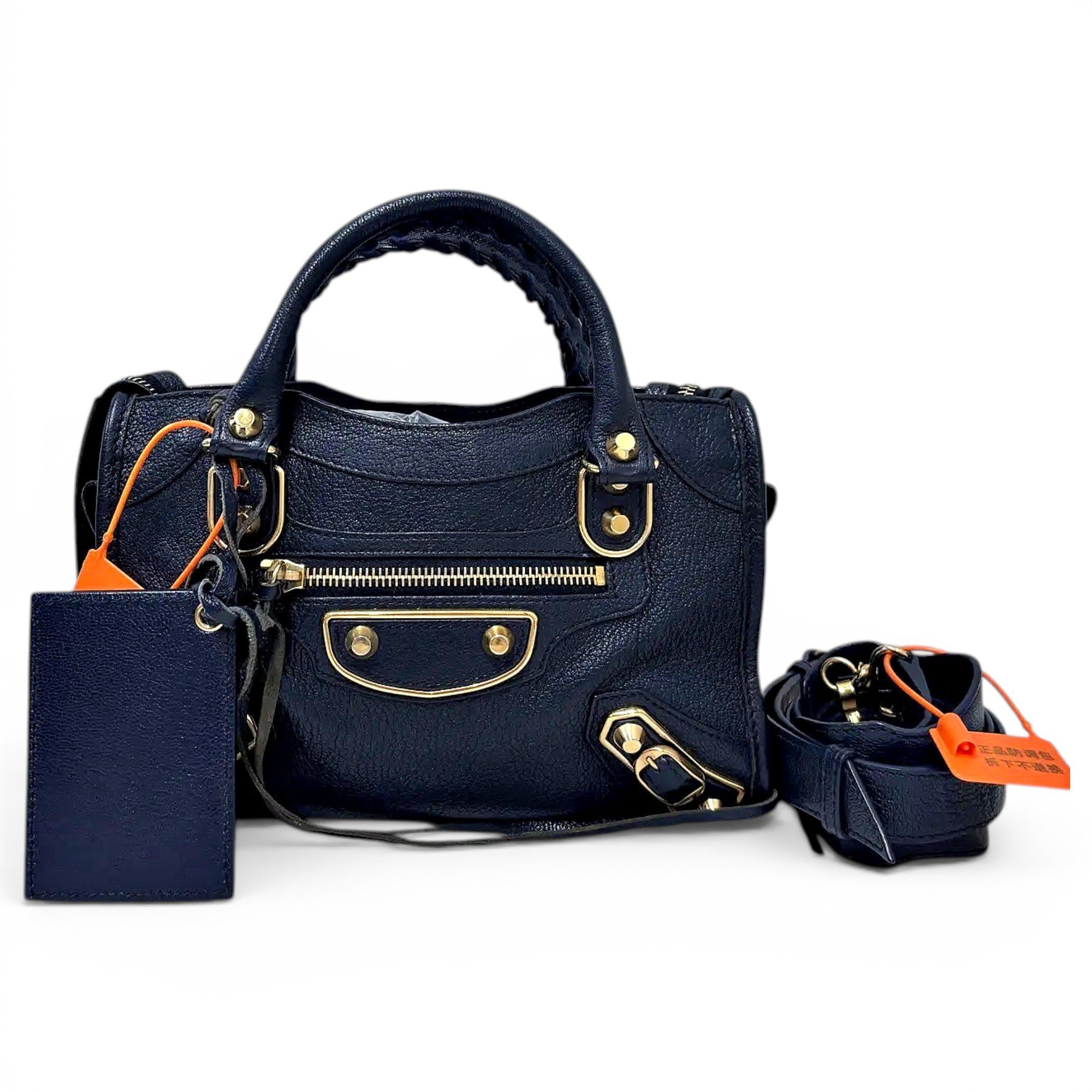 Classic Metalic leather crossbody bag