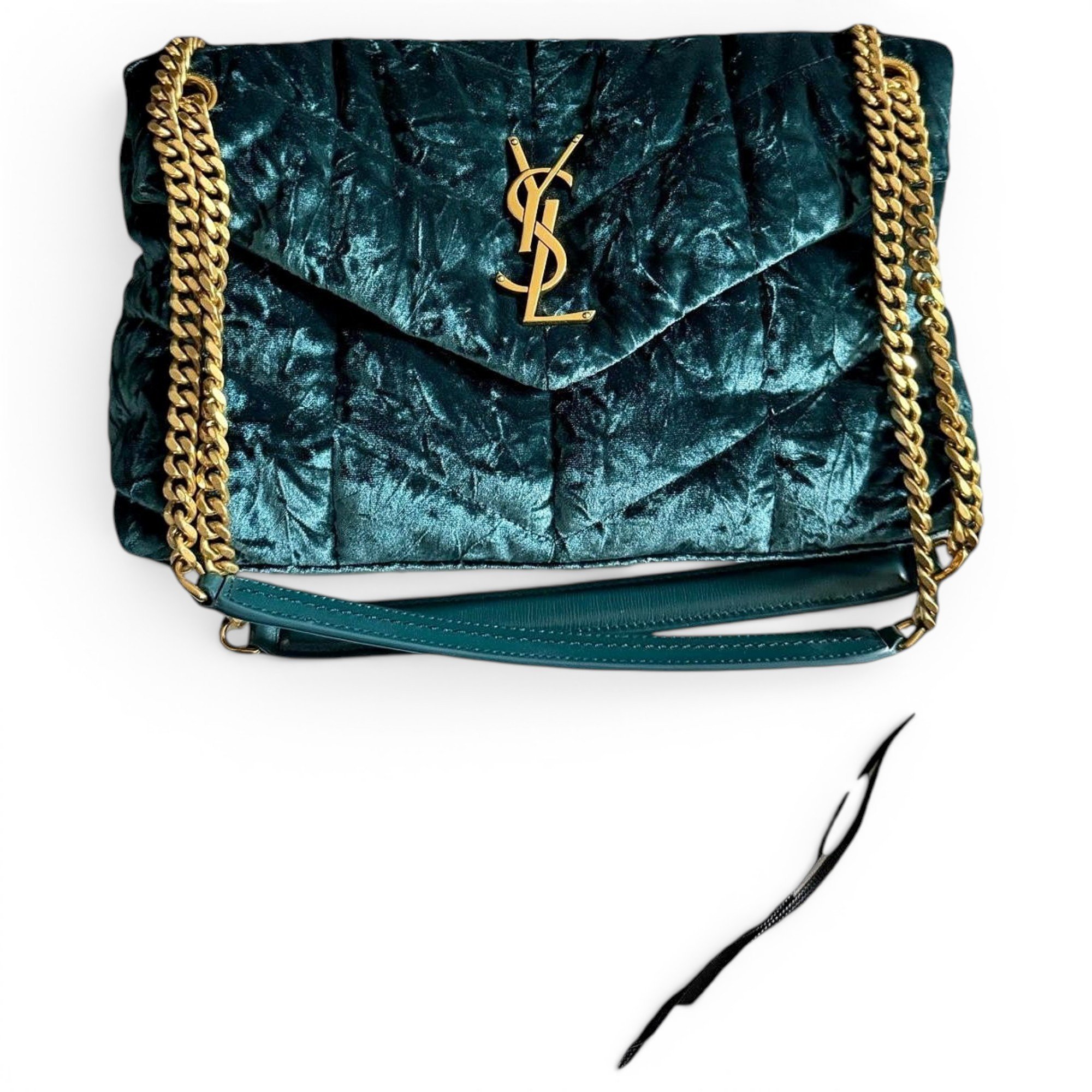 Loulou Puffer velvet handbag
